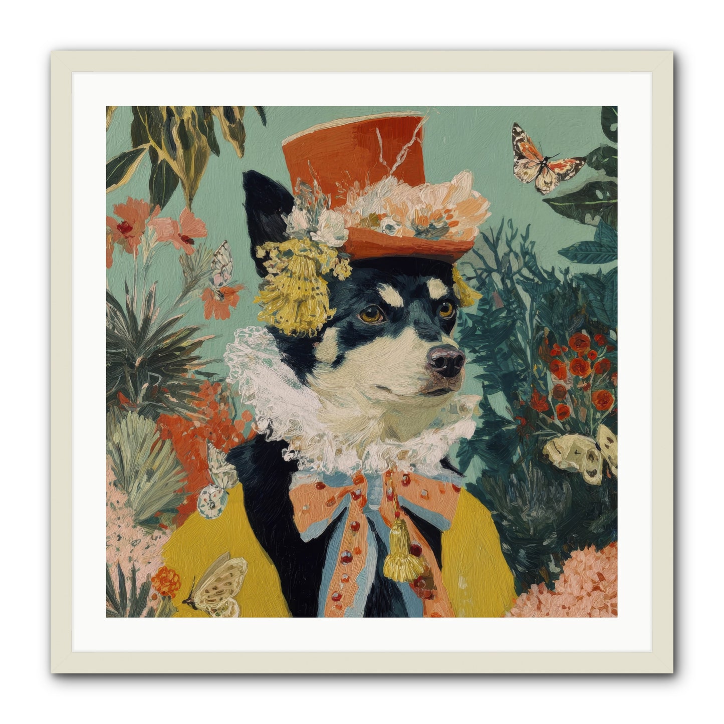 Poppy Penn -- Framed Print - White 30x30