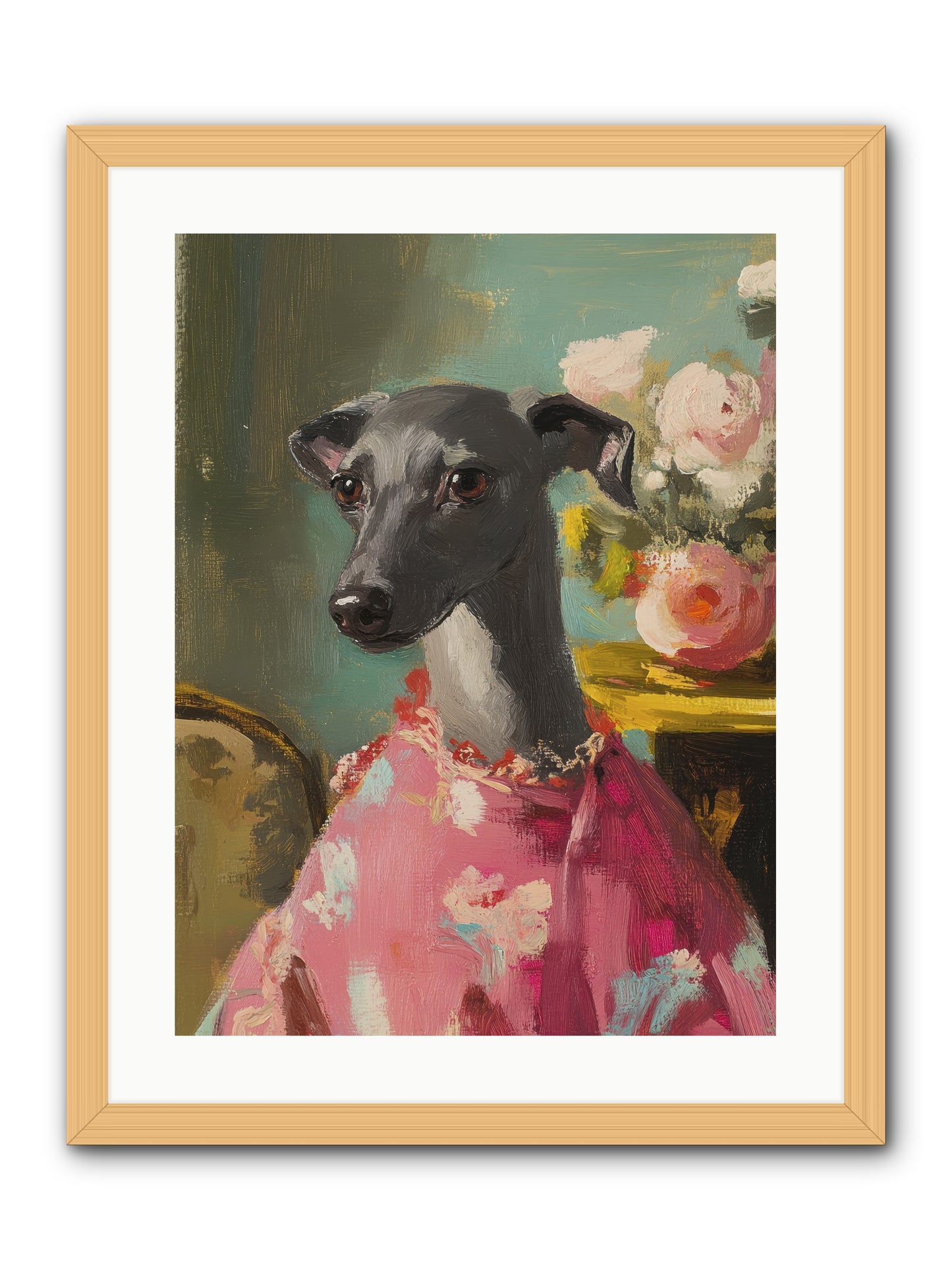 Poppy Wells -- Framed Print - Natural 18x24