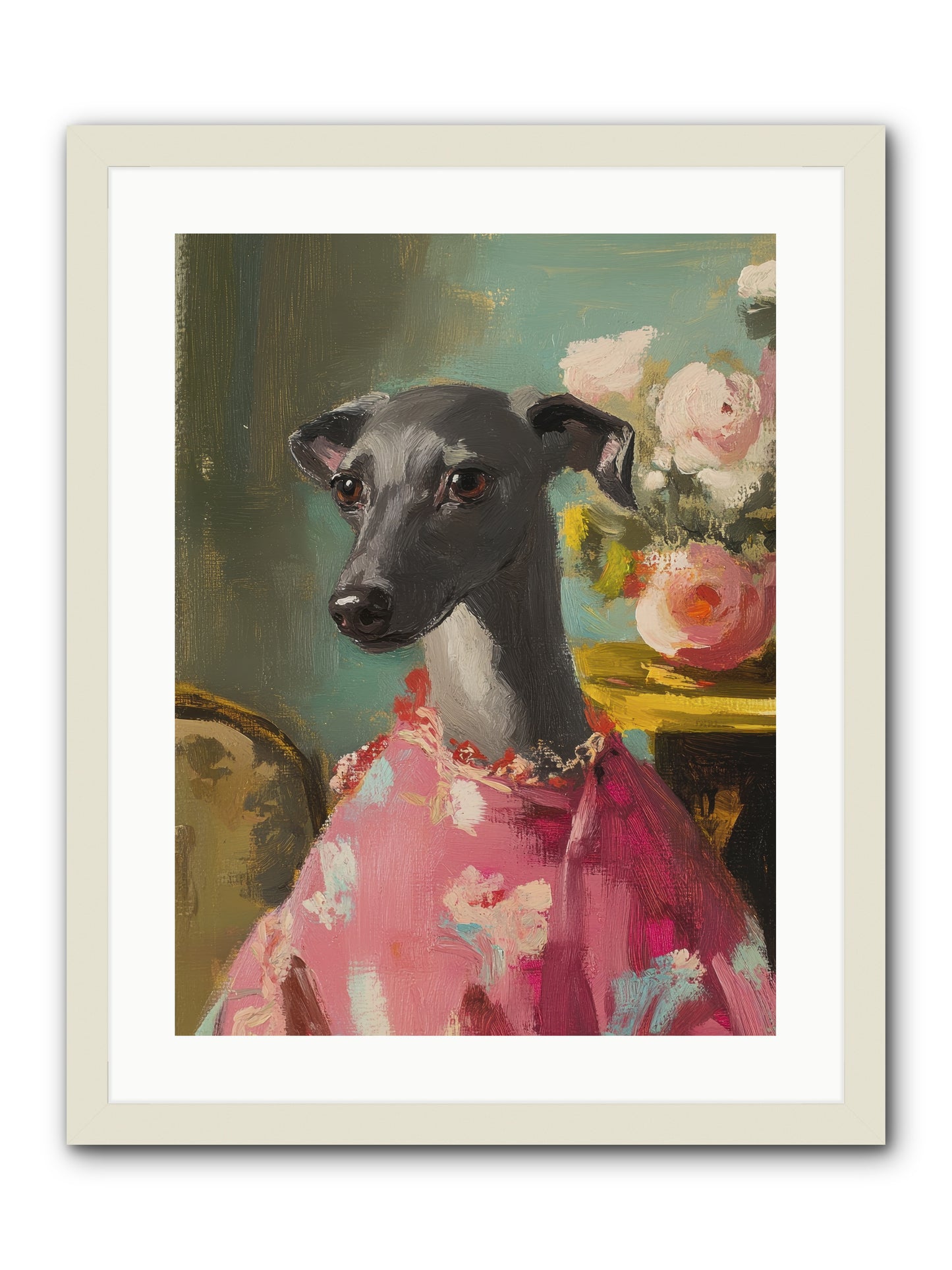 Poppy Wells -- Framed Print - White 18x24