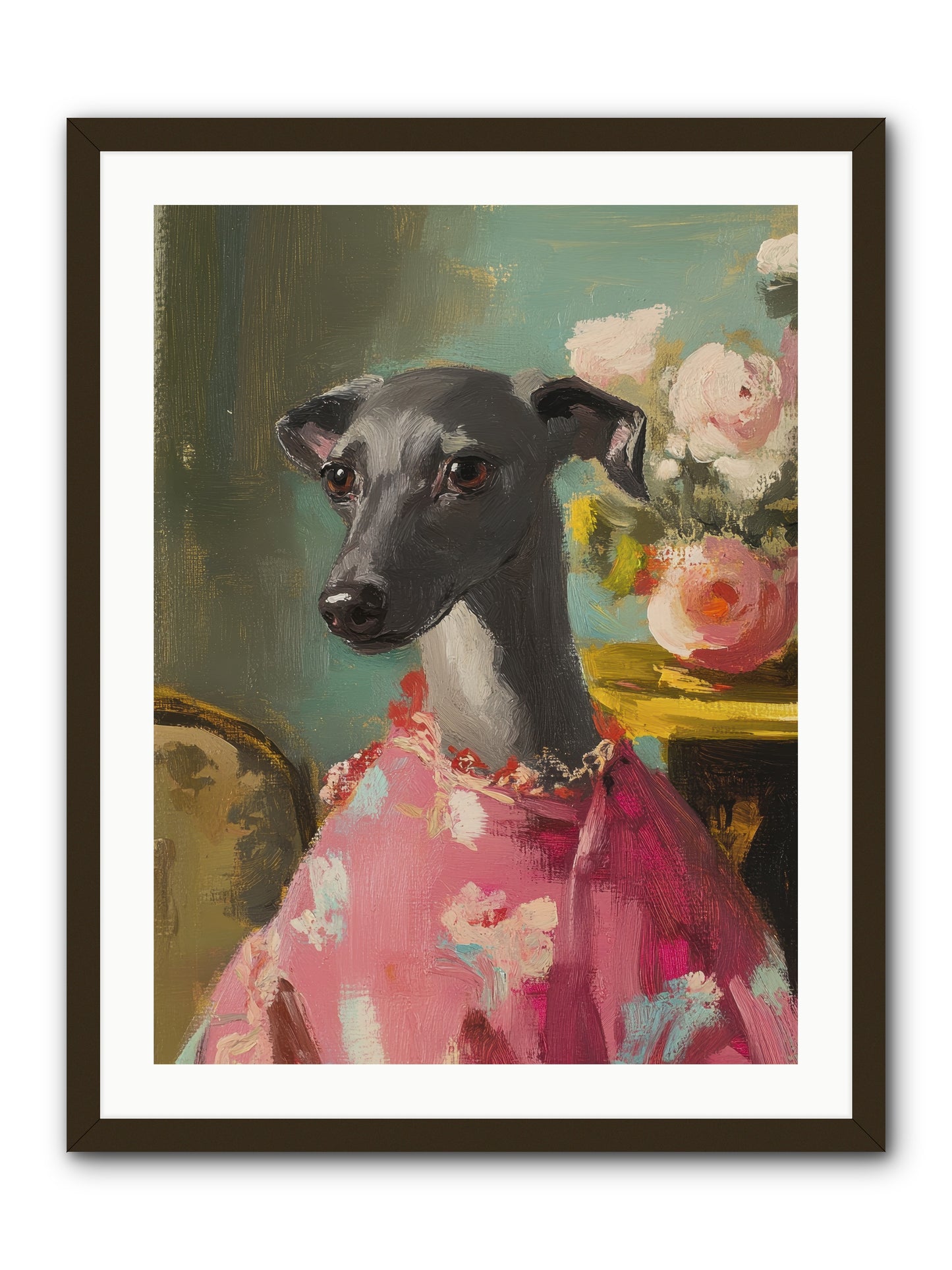 Poppy Wells -- Framed Print - Black 24x32