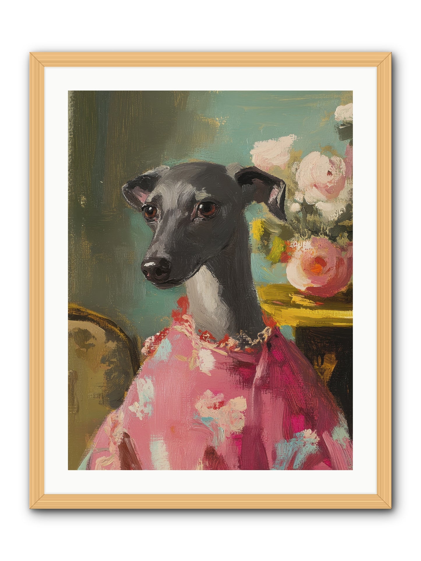 Poppy Wells -- Framed Print - Natural 24x32