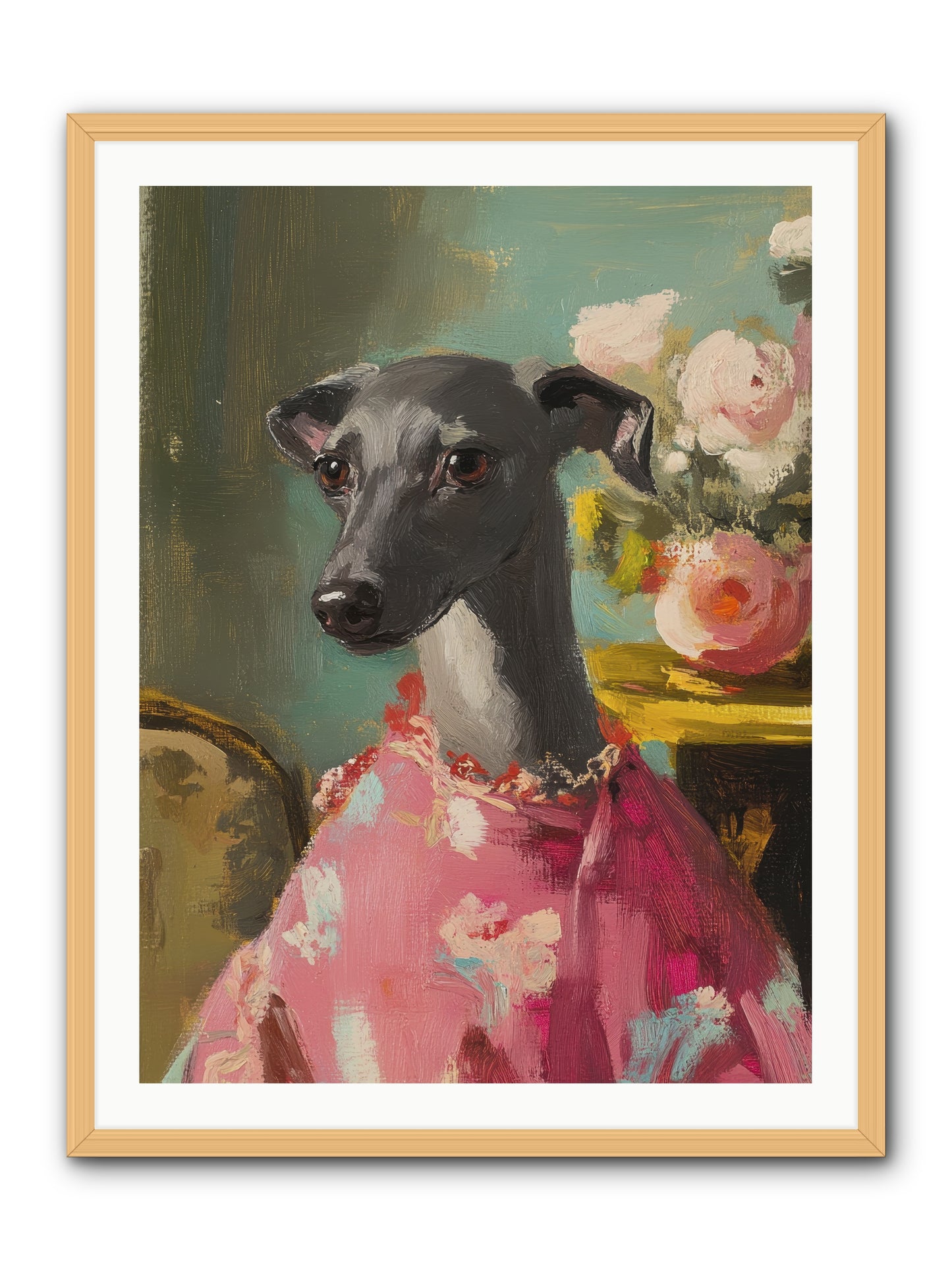Poppy Wells -- Framed Print - Natural 30x40