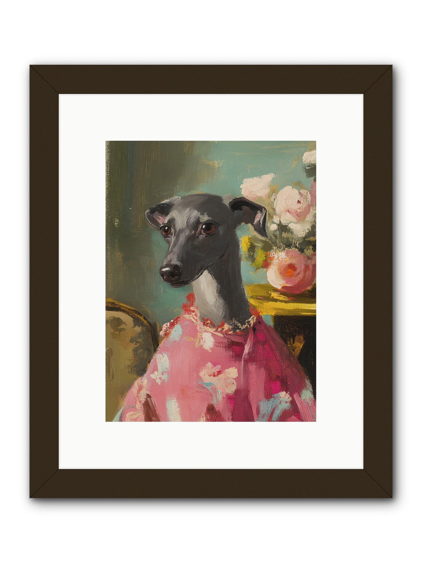 Poppy Wells -- Framed Print - Black 9x12