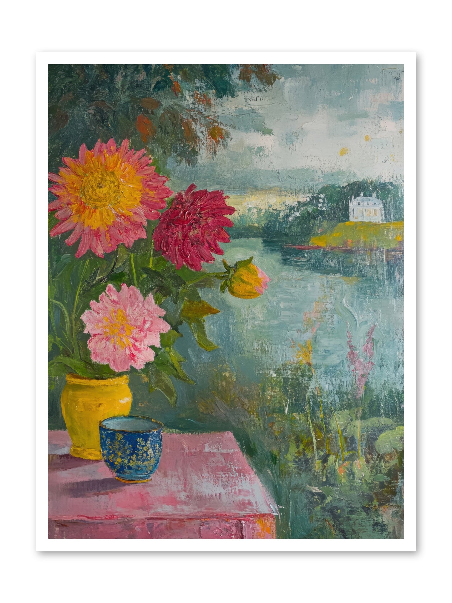 Portico Romance -- Loose Canvas Print 30x40
