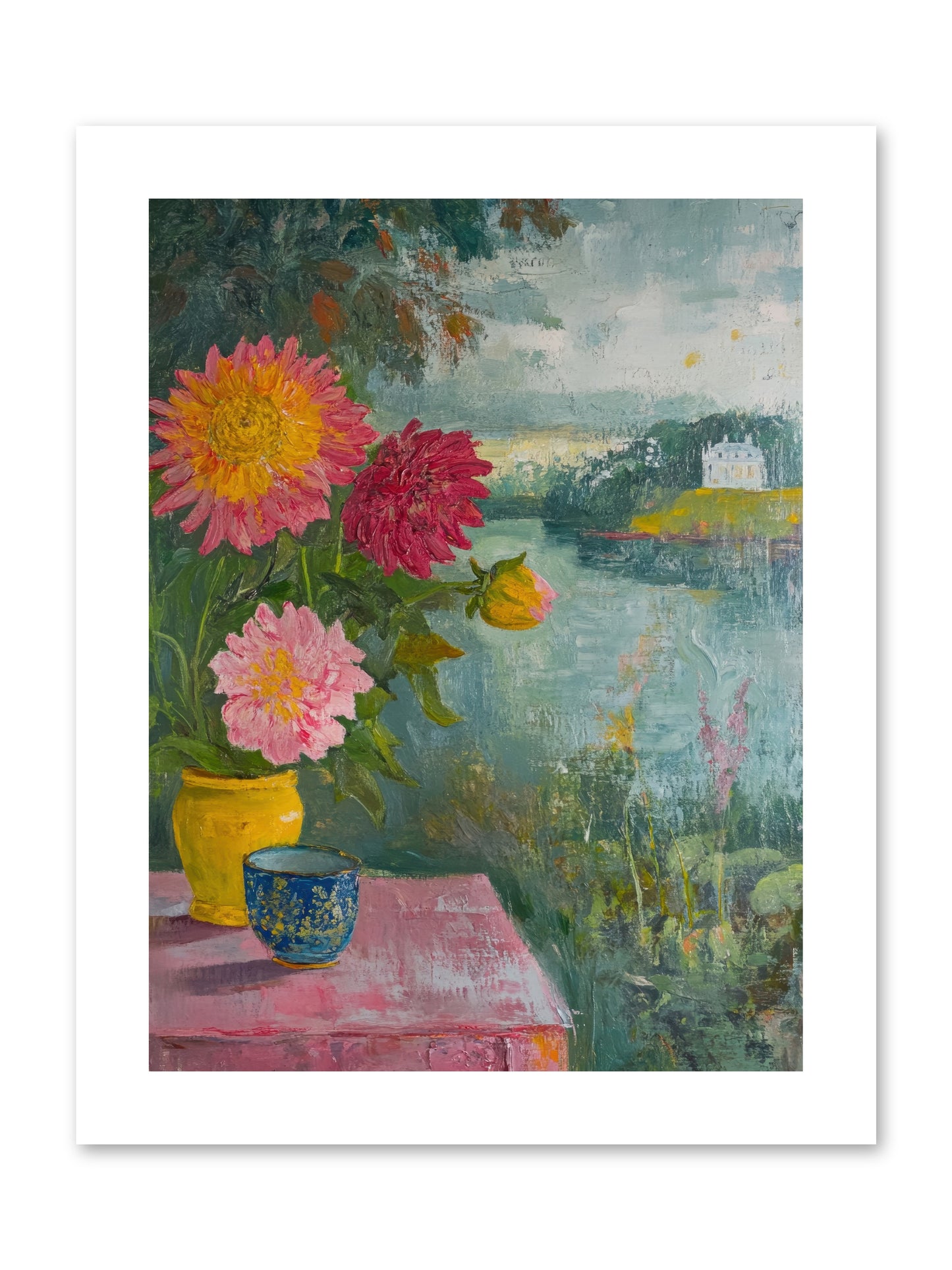 Portico Romance -- Loose Canvas Print 9x12