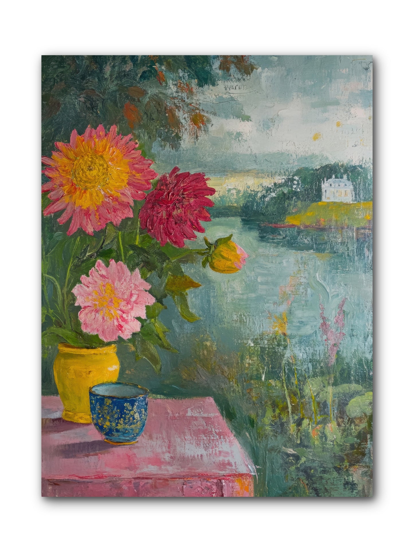 Portico Romance -- Wrapped Canvas 9x12