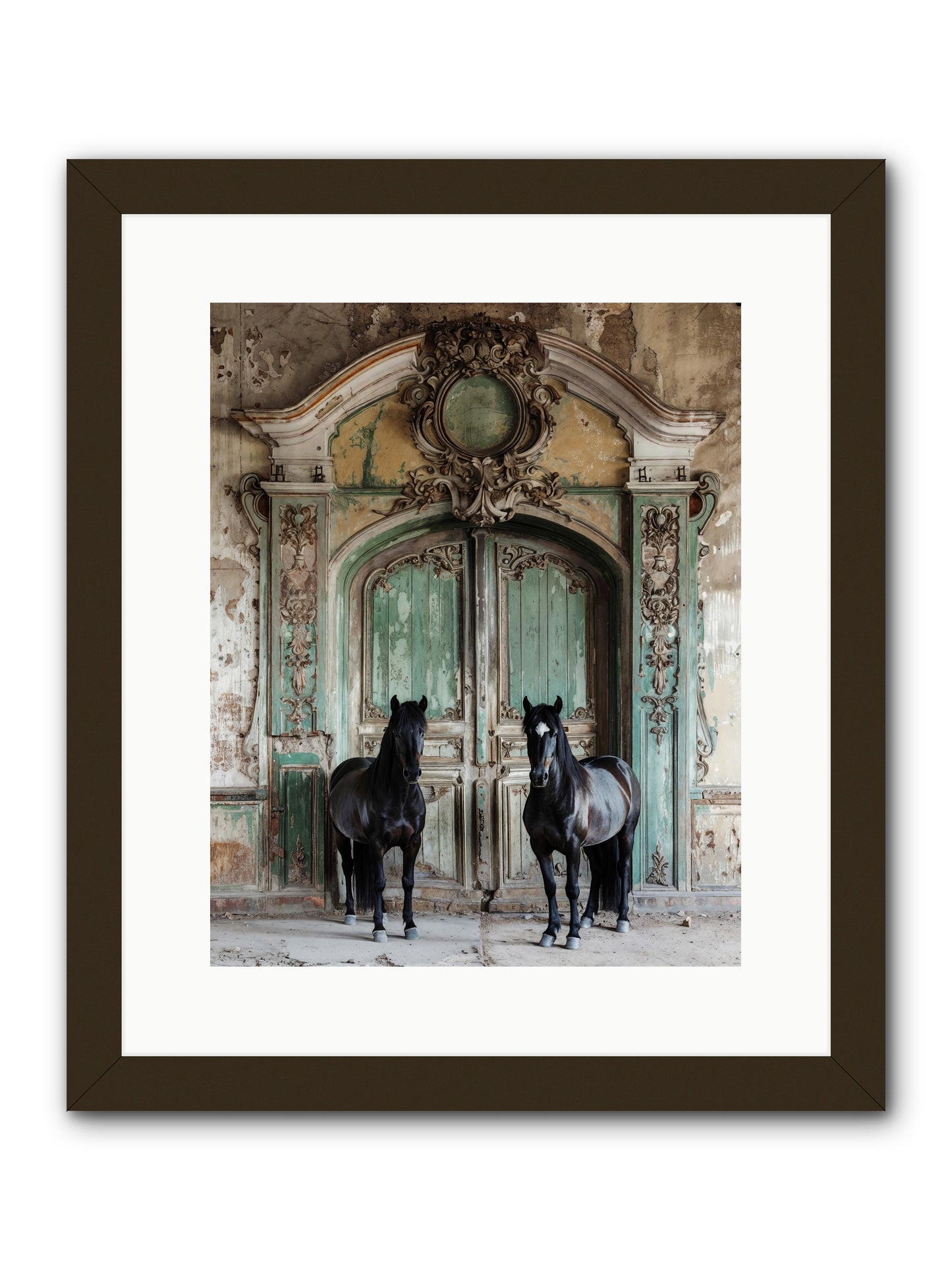 Portico To Midnight Equestria -- Framed Print - Black 12x15