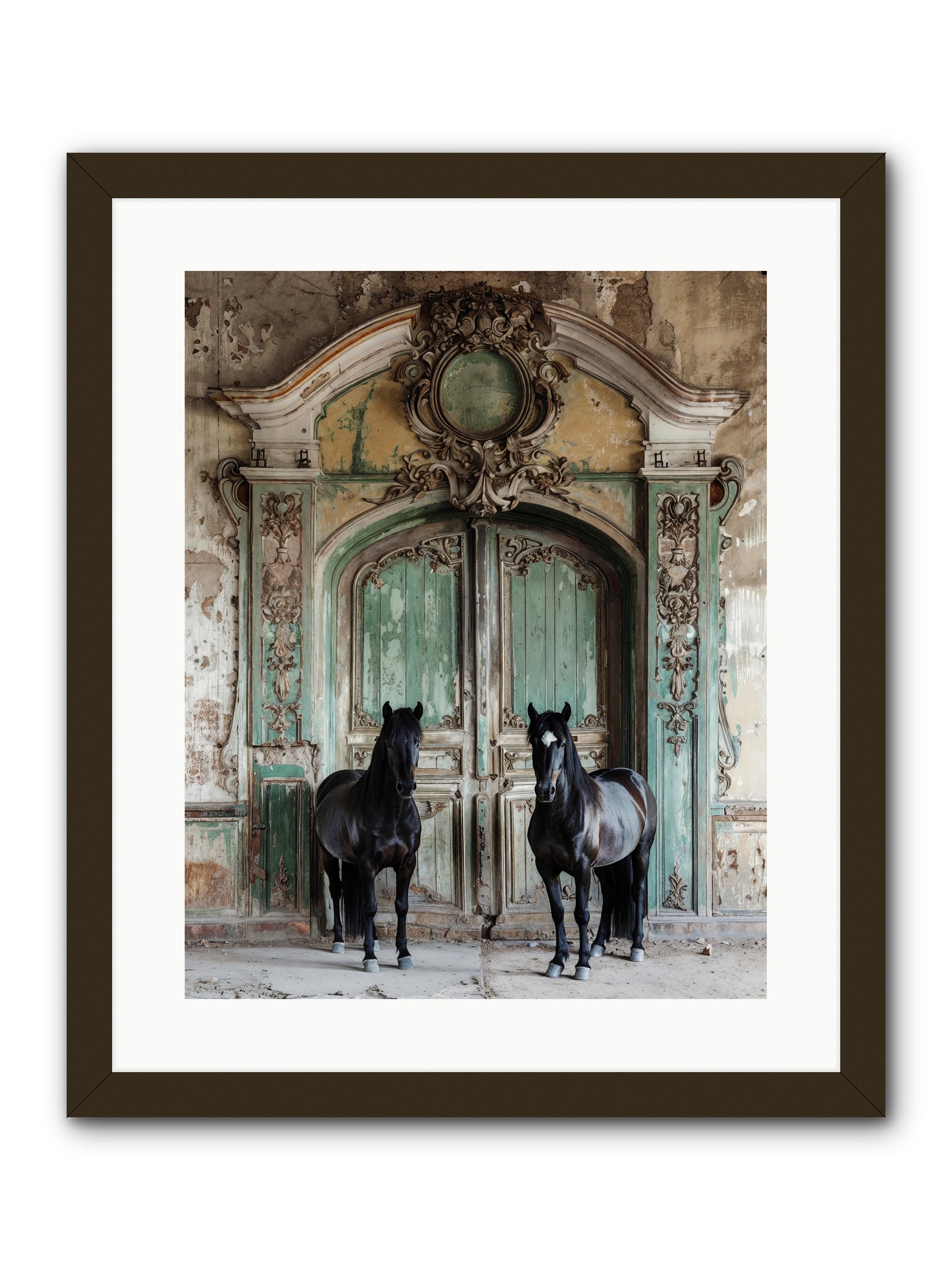 Portico To Midnight Equestria -- Framed Print - Black 16x20