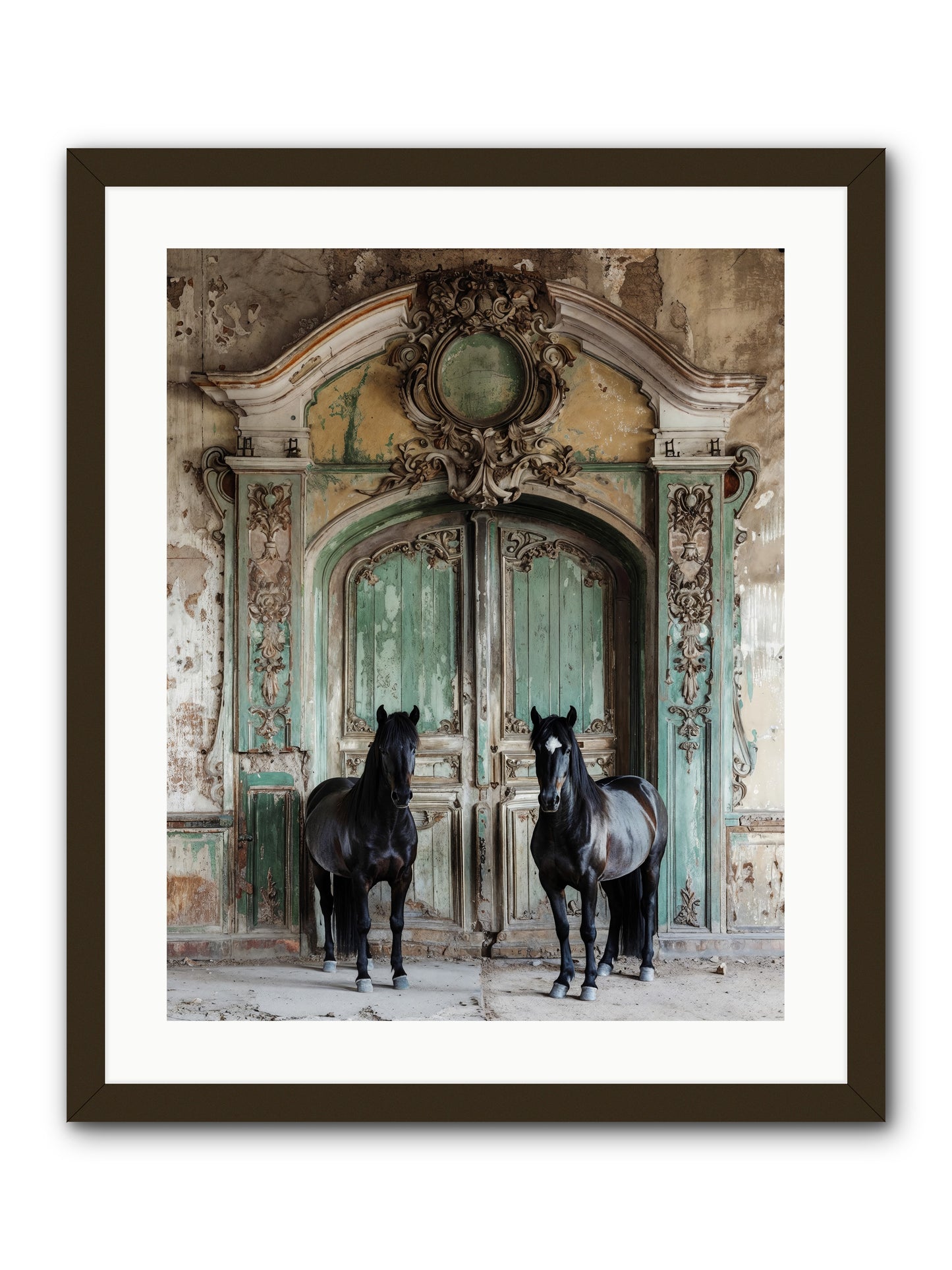 Portico To Midnight Equestria -- Framed Print - Black 20x25