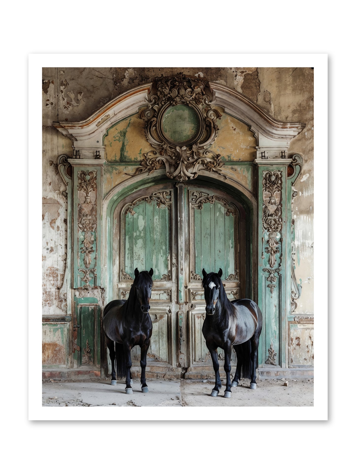 Portico To Midnight Equestria -- Loose Canvas Print 20x25