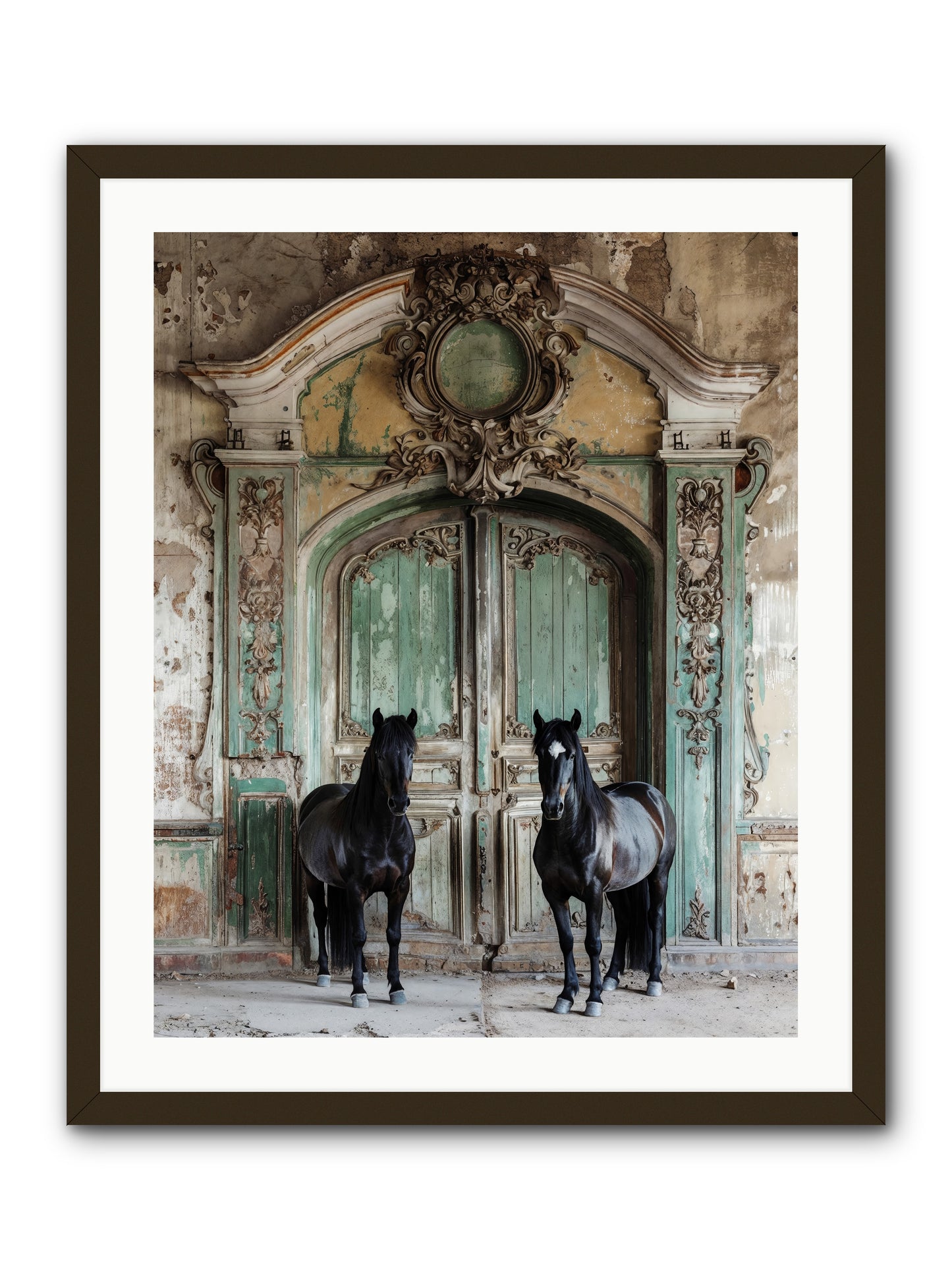 Portico To Midnight Equestria -- Framed Print - Black 24x30