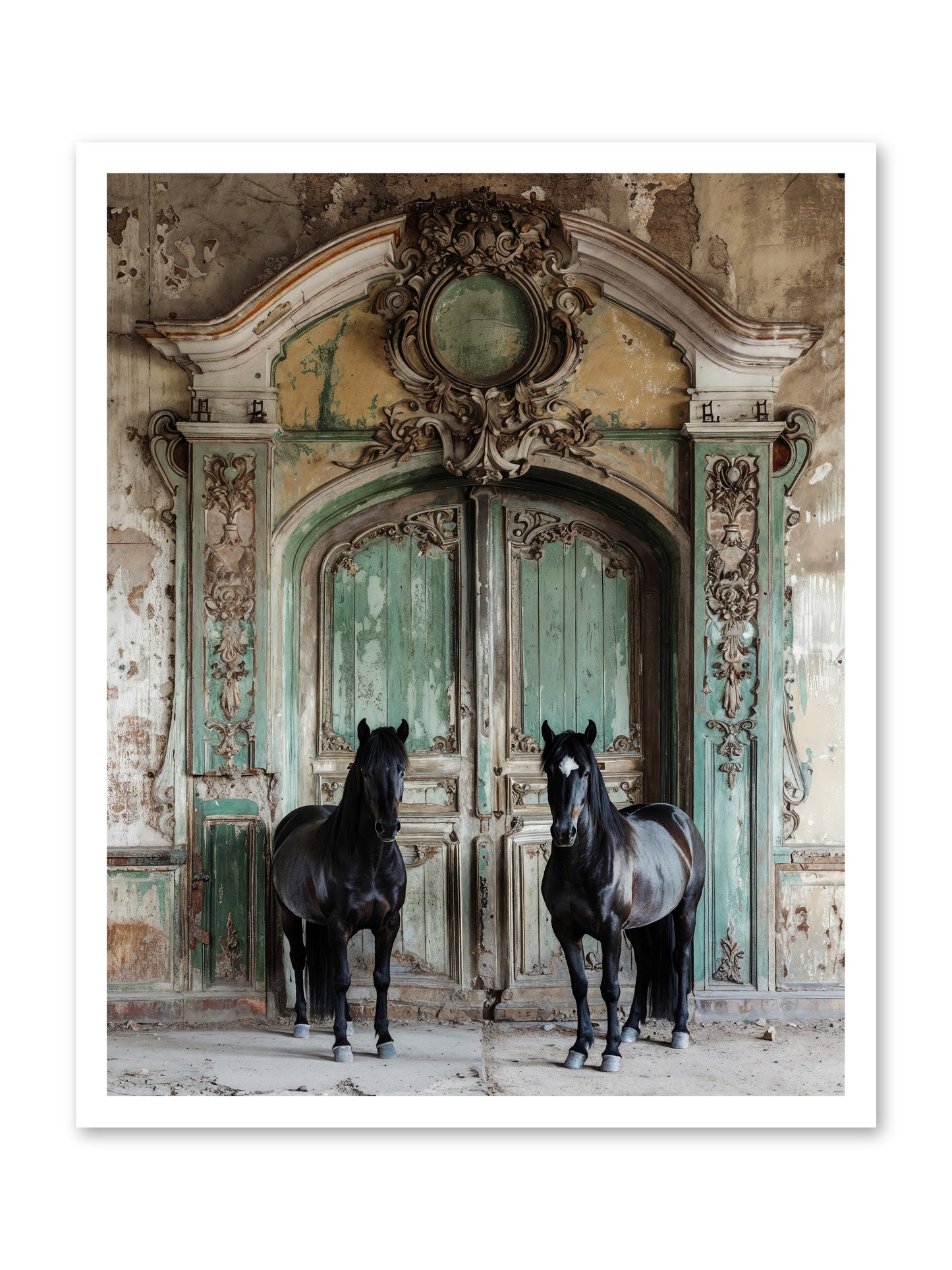 Portico To Midnight Equestria -- Loose Canvas Print 24x30