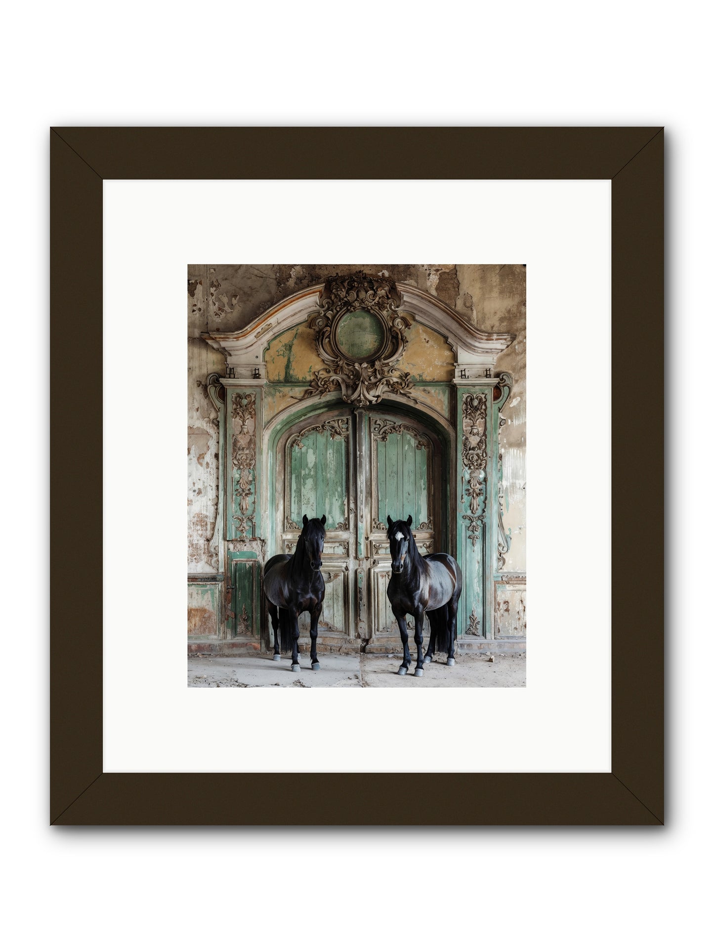 Portico To Midnight Equestria -- Framed Print - Black 8x10