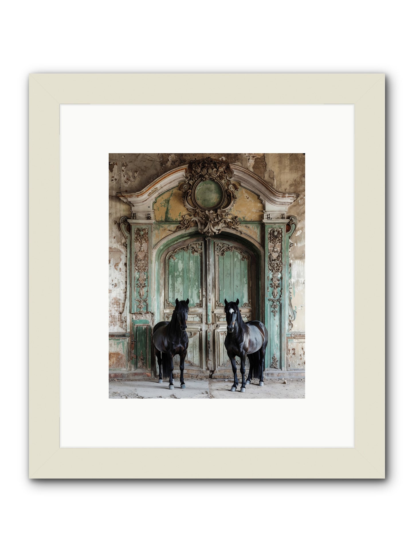 Portico To Midnight Equestria -- Framed Print - White 8x10
