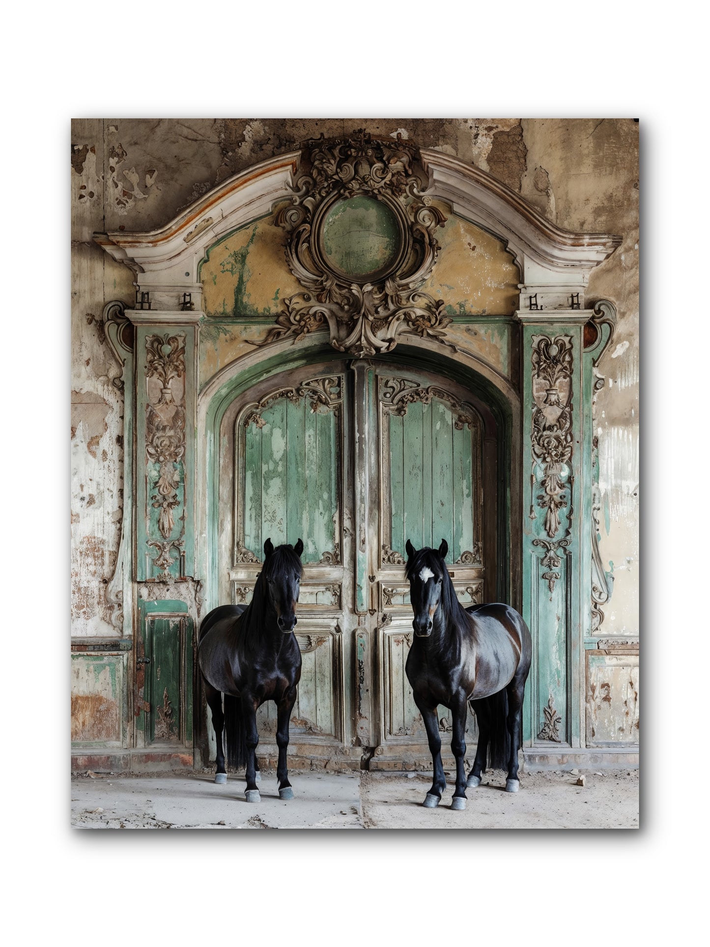 Portico To Midnight Equestria -- Wrapped Canvas 8x10