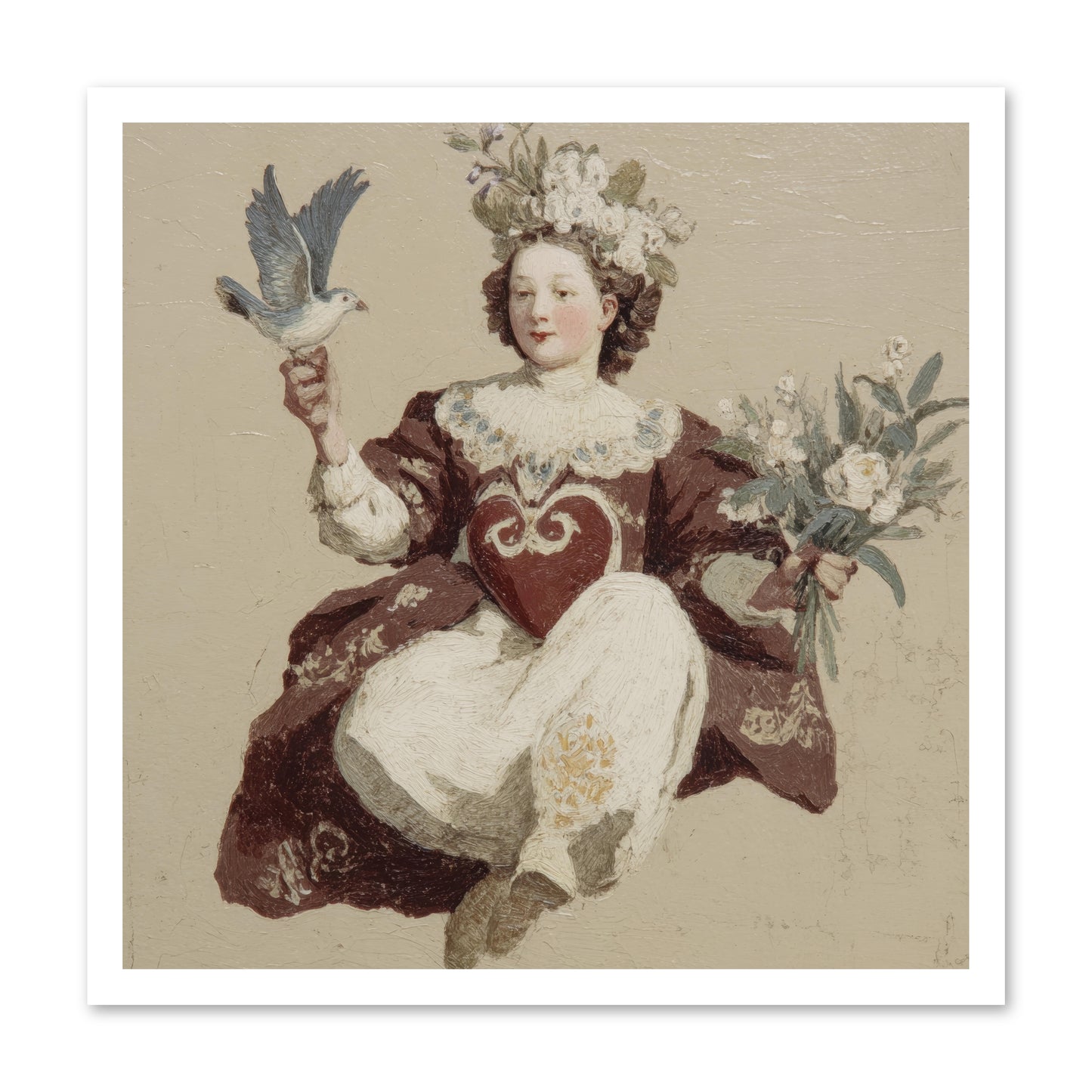 Portrait Of Love's Patient Wait -- Paper Print 24x24