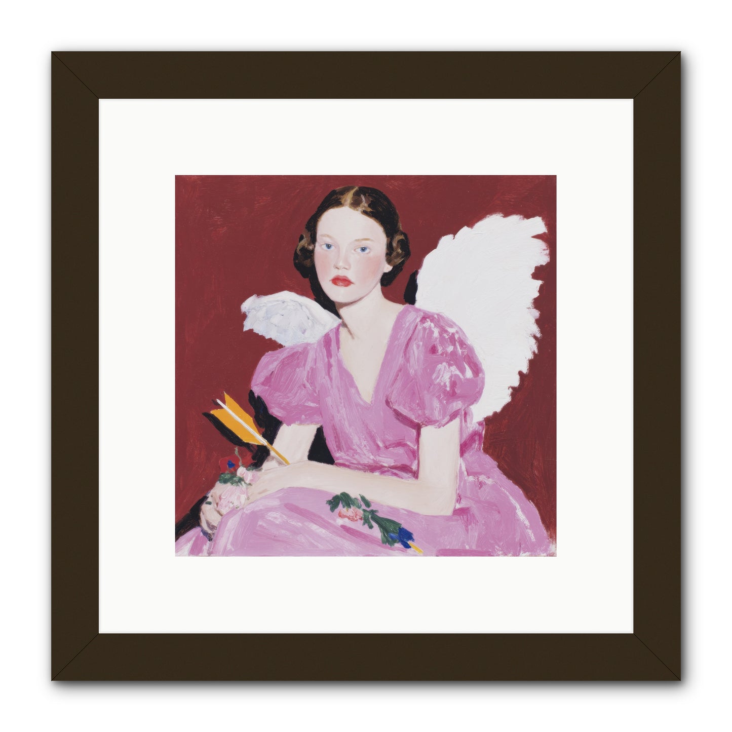 Portrait at the Threshold of Always -- Framed Print - Black 10x10