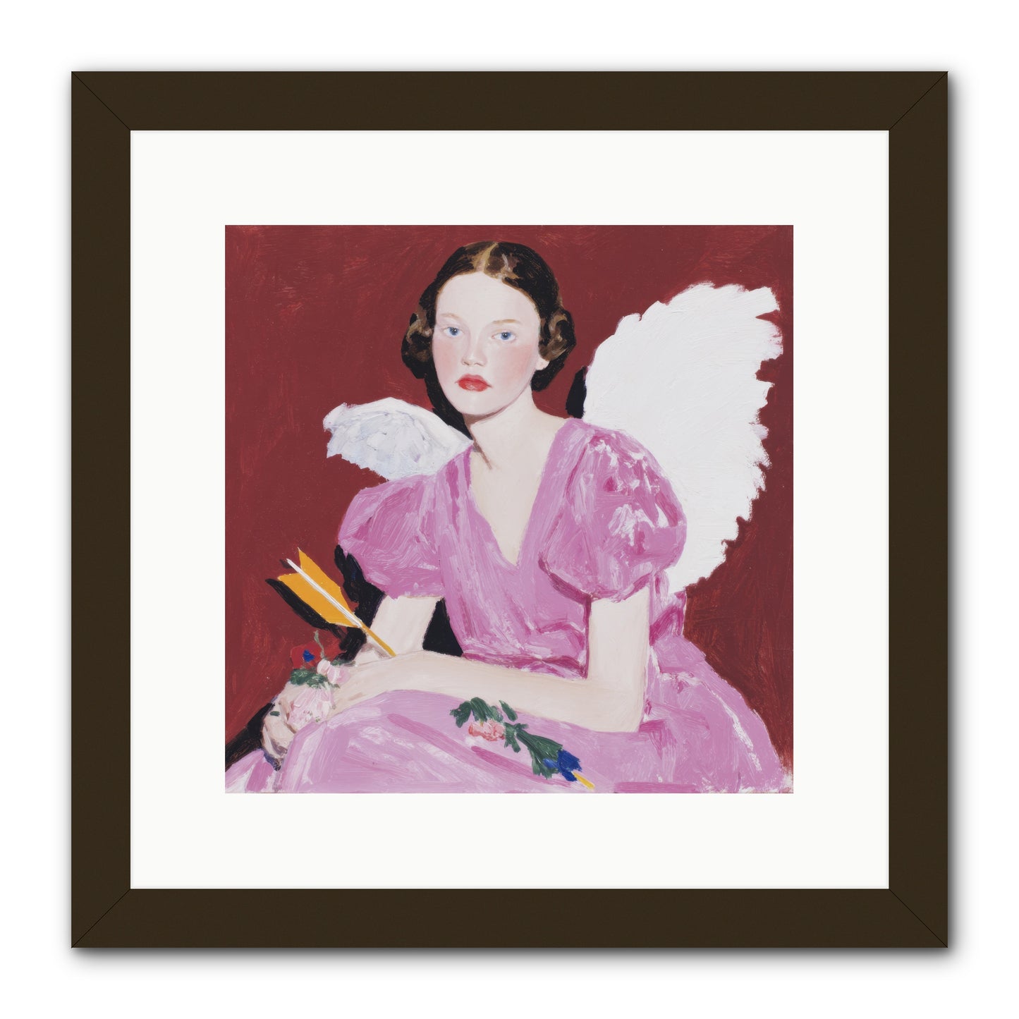 Portrait at the Threshold of Always -- Framed Print - Black 12x12