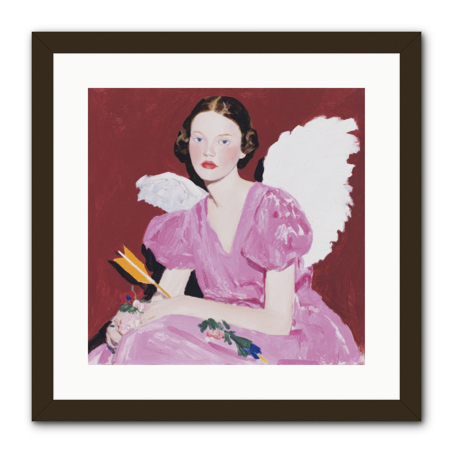 Portrait at the Threshold of Always -- Framed Print - Black 16x16