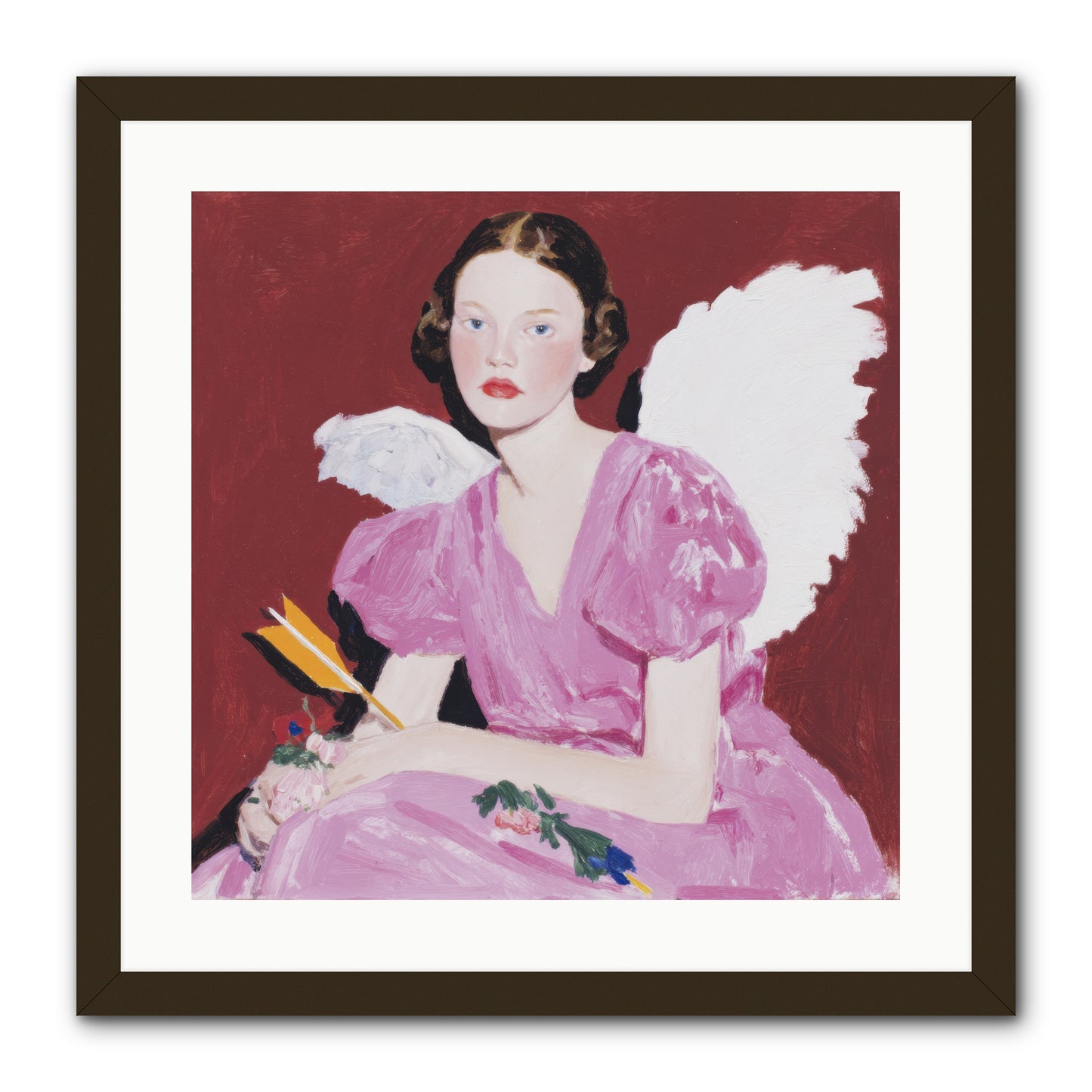 Portrait at the Threshold of Always -- Framed Print - Black 20x20