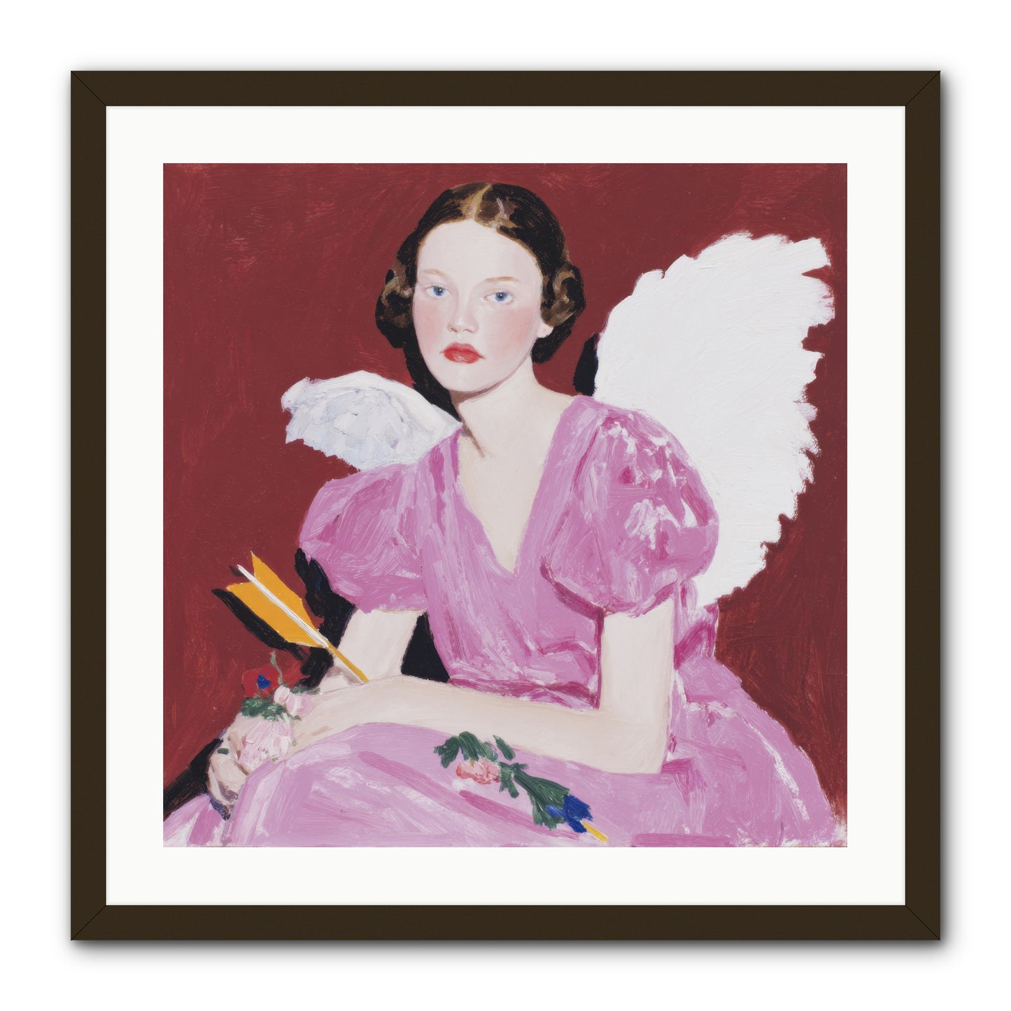 Portrait at the Threshold of Always -- Framed Print - Black 24x24