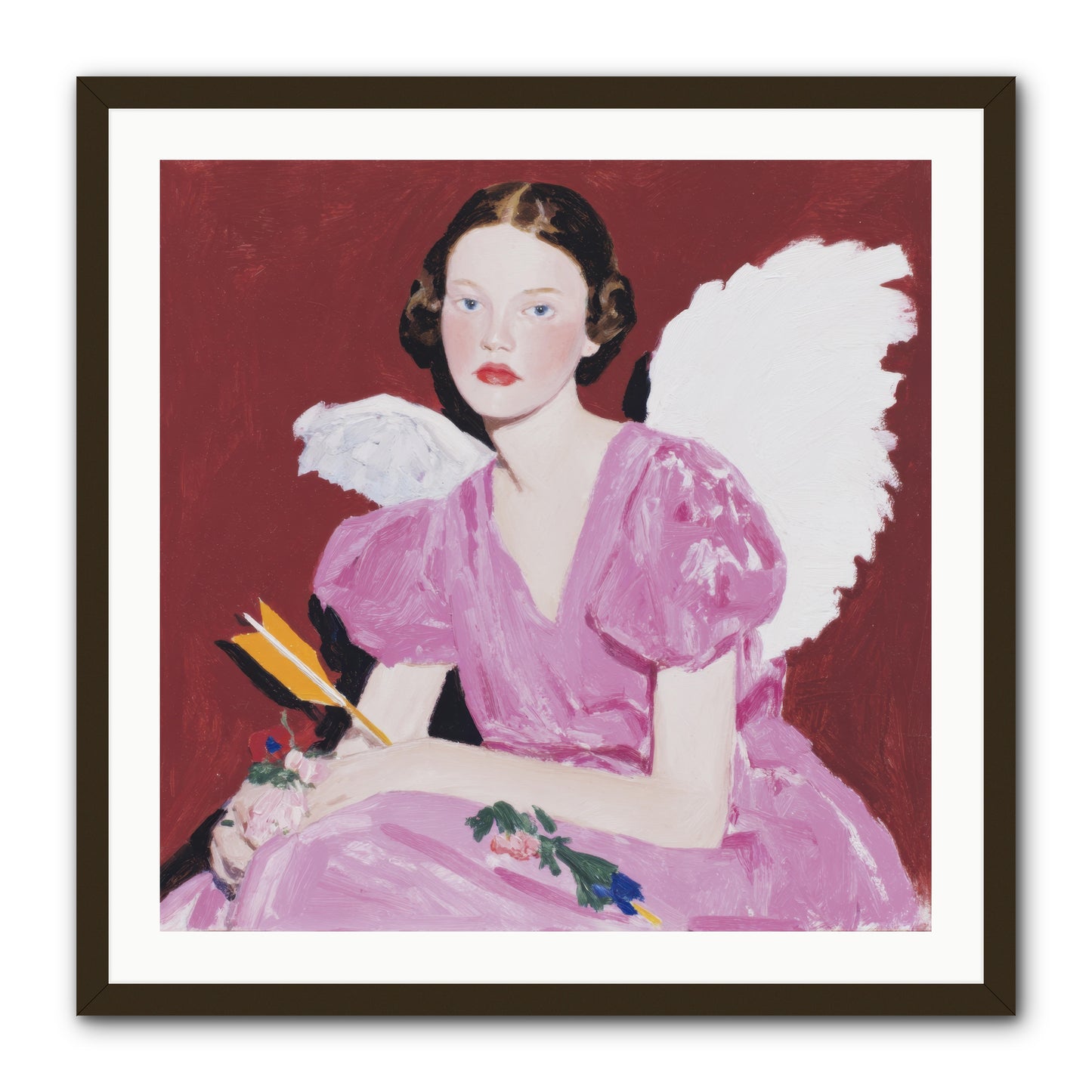 Portrait at the Threshold of Always -- Framed Print - Black 30x30