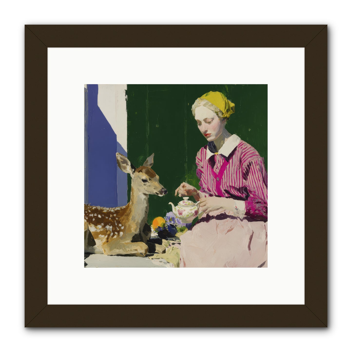 Portrait in Stolen Moments -- Framed Print - Black 10x10