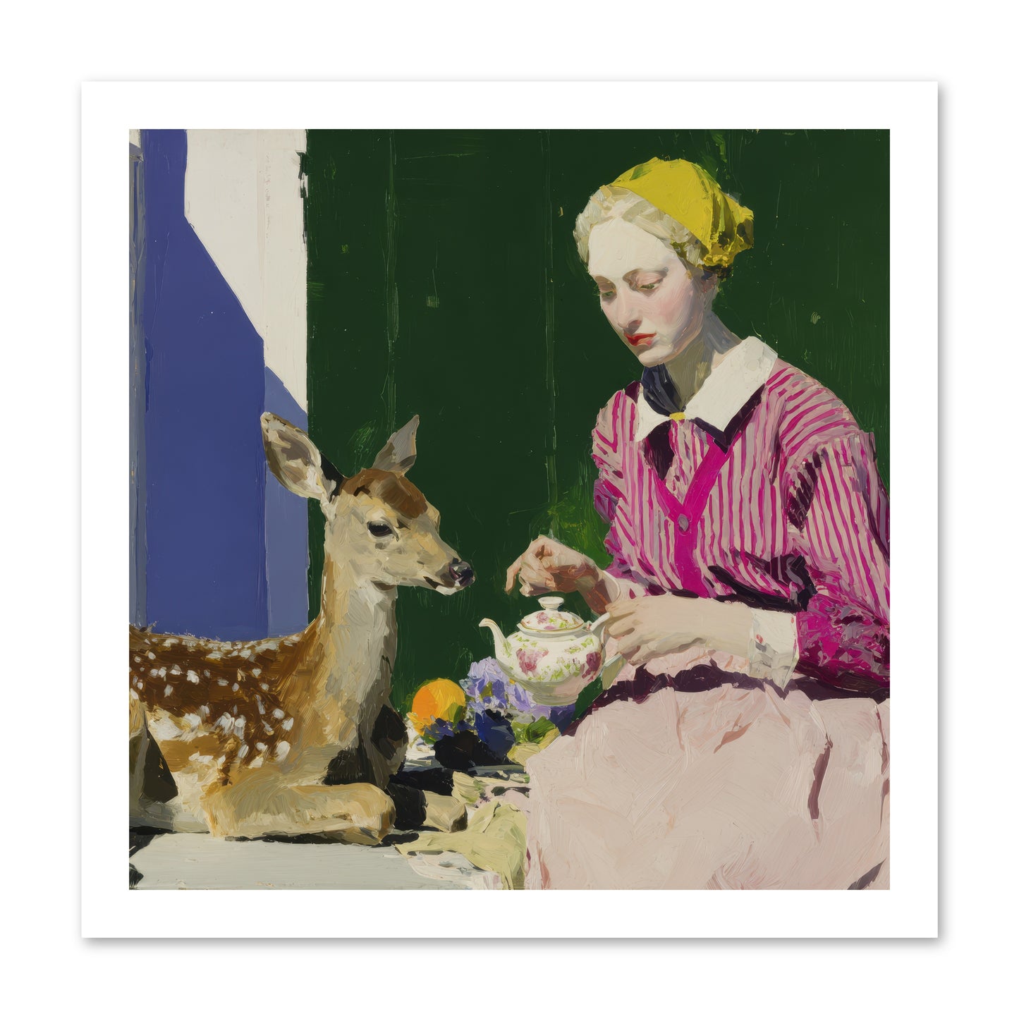 Portrait in Stolen Moments -- Loose Canvas Print 16x16