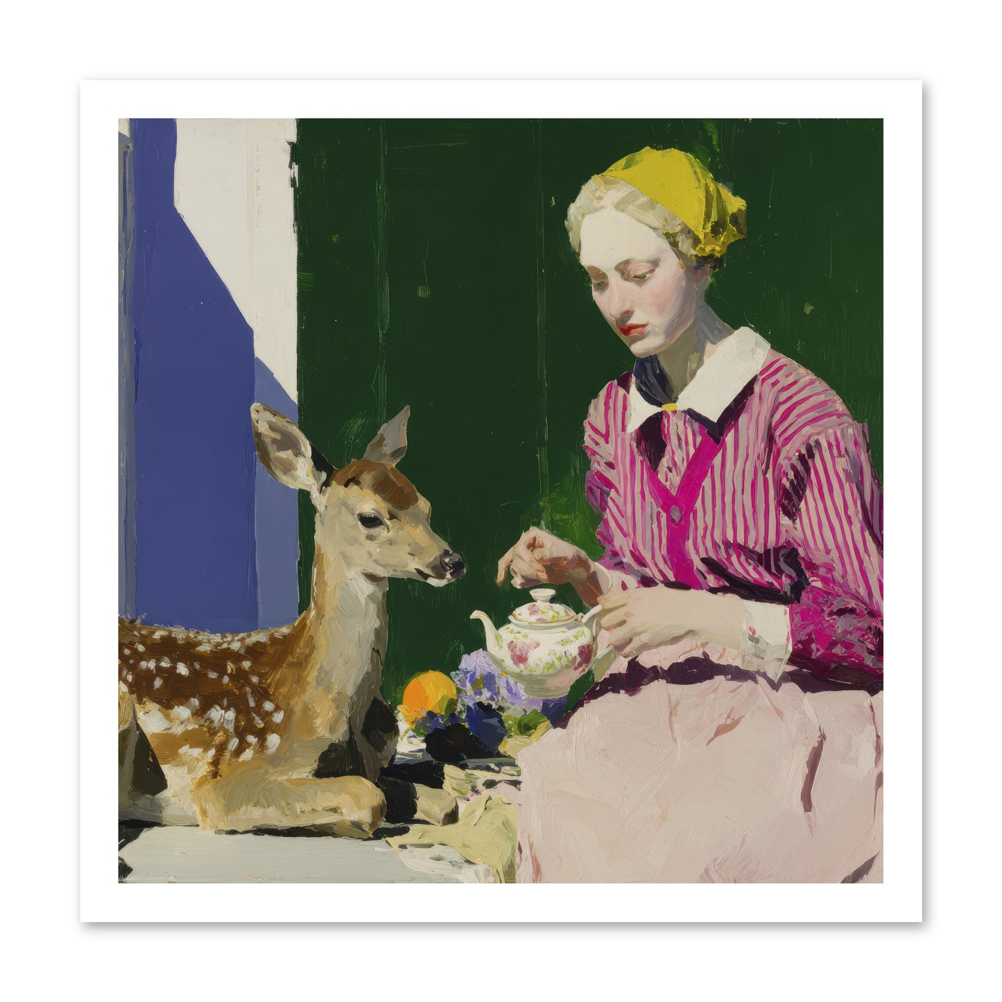Portrait in Stolen Moments -- Loose Canvas Print 20x20
