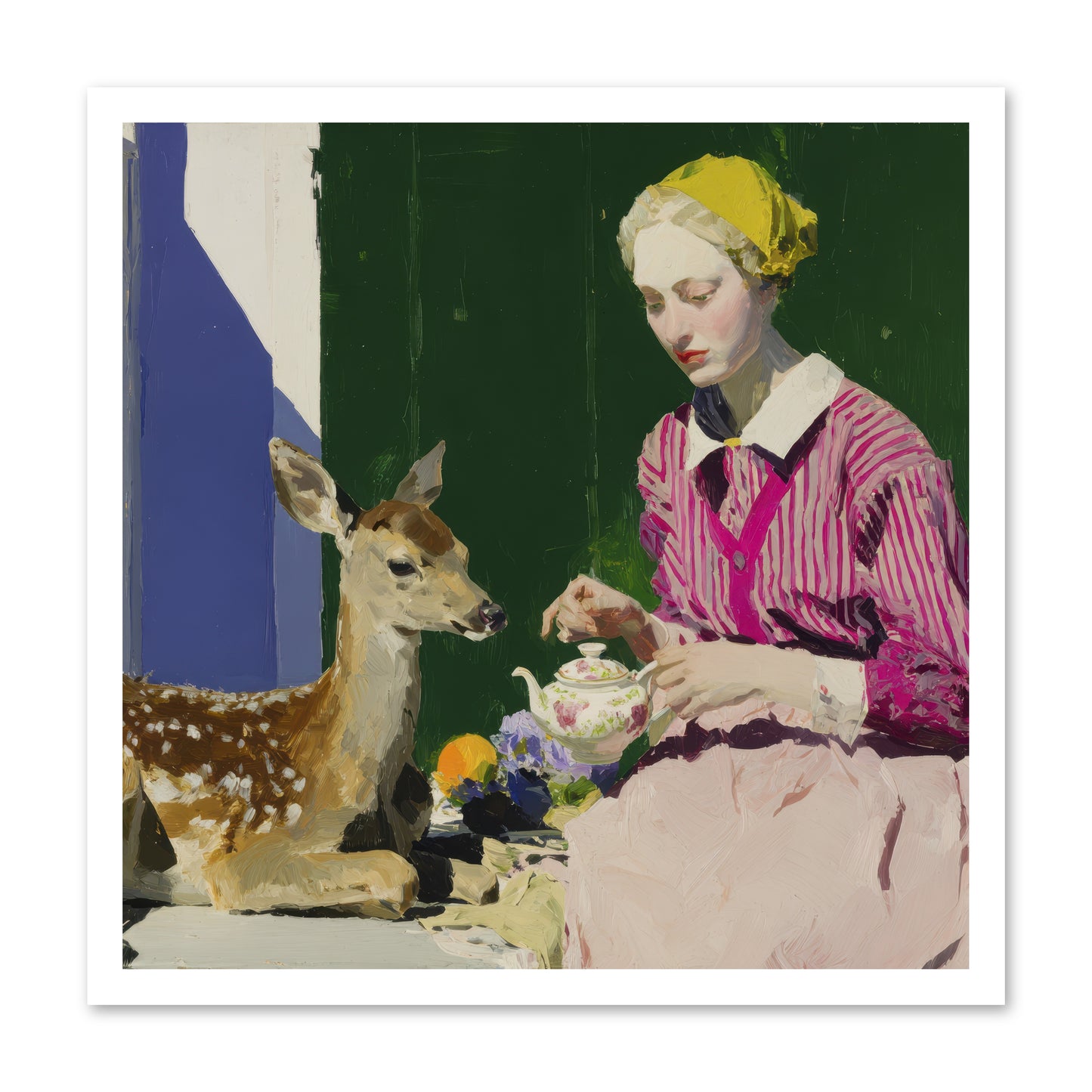 Portrait in Stolen Moments -- Loose Canvas Print 24x24