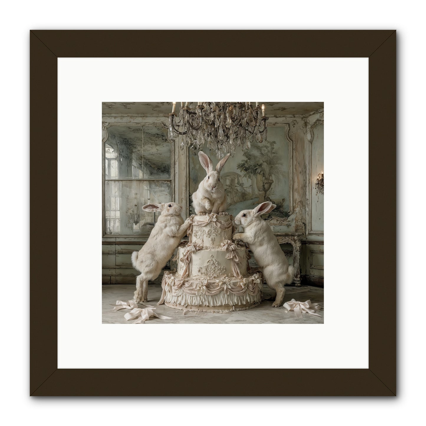 Portrait in the Sugar Court -- Framed Print - Black 10x10
