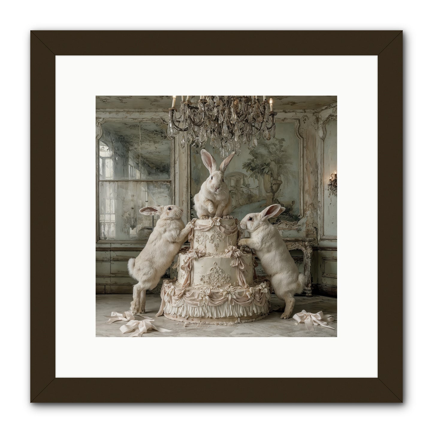 Portrait in the Sugar Court -- Framed Print - Black 12x12