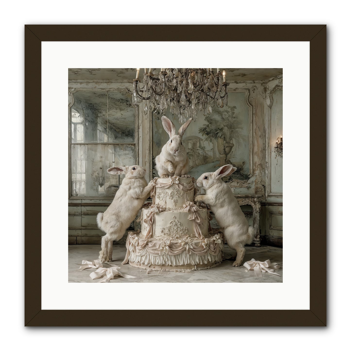 Portrait in the Sugar Court -- Framed Print - Black 16x16