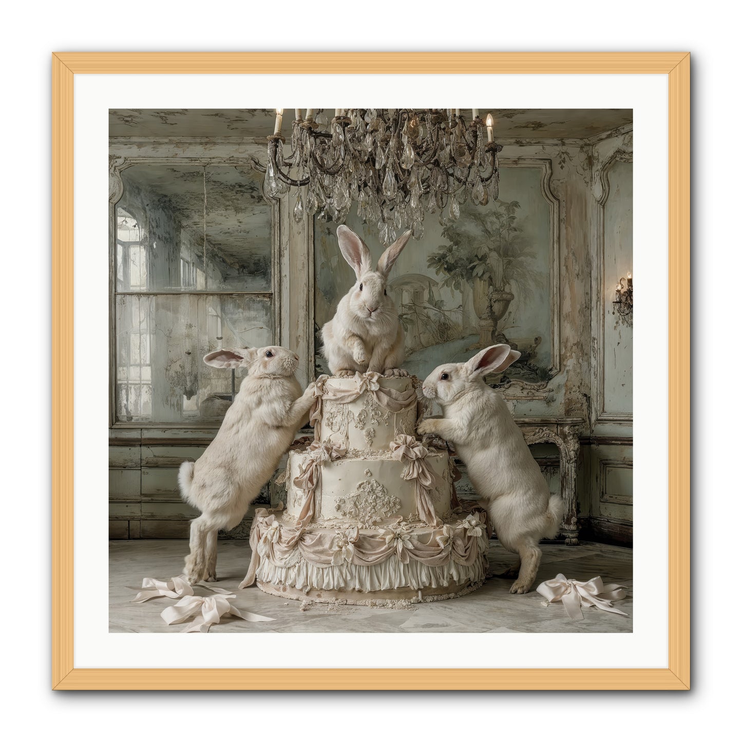 Portrait in the Sugar Court -- Framed Print - Natural 30x30
