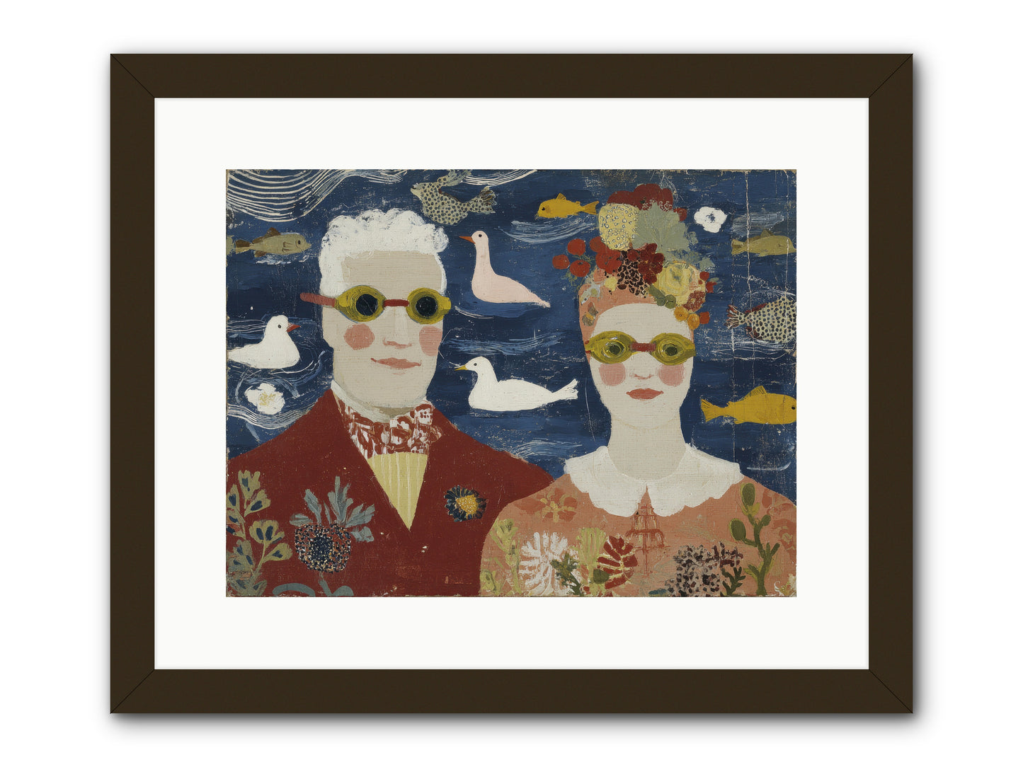 Portrait of Pure Delight -- Framed Print - Black 16x12