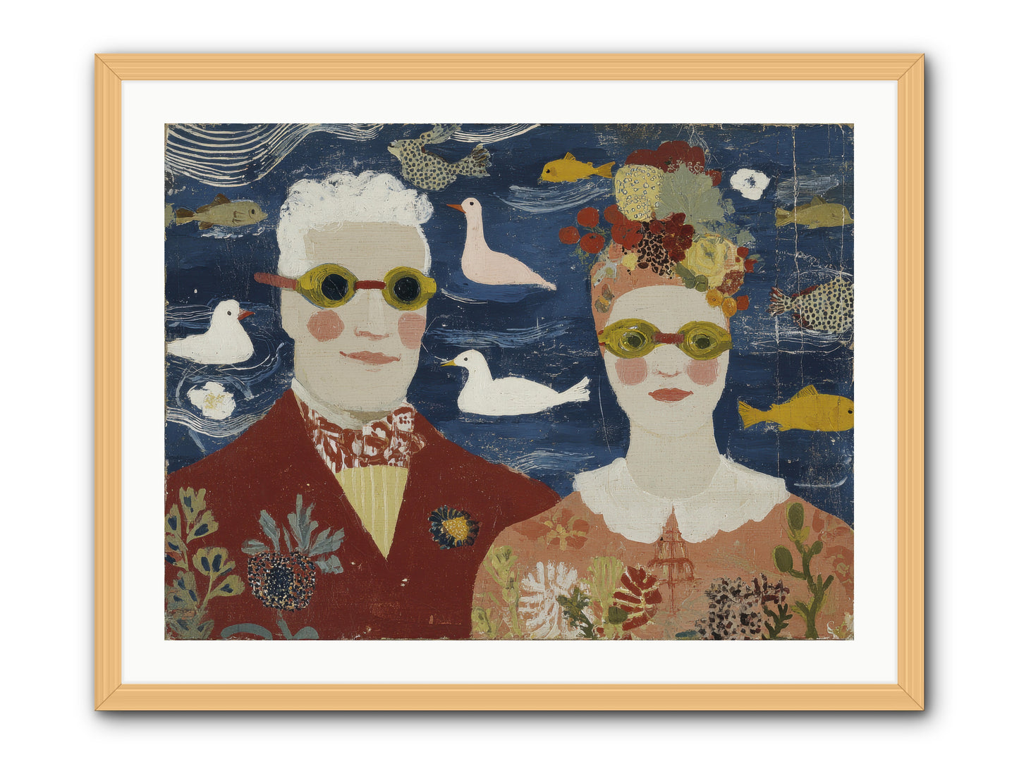 Portrait of Pure Delight -- Framed Print - Natural 32x24