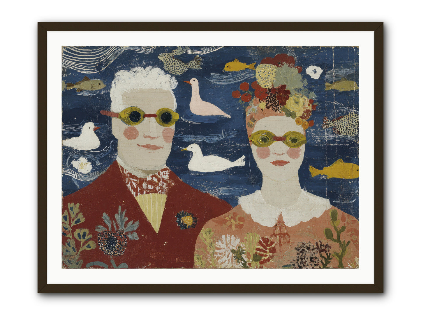 Portrait of Pure Delight -- Framed Print - Black 40x30