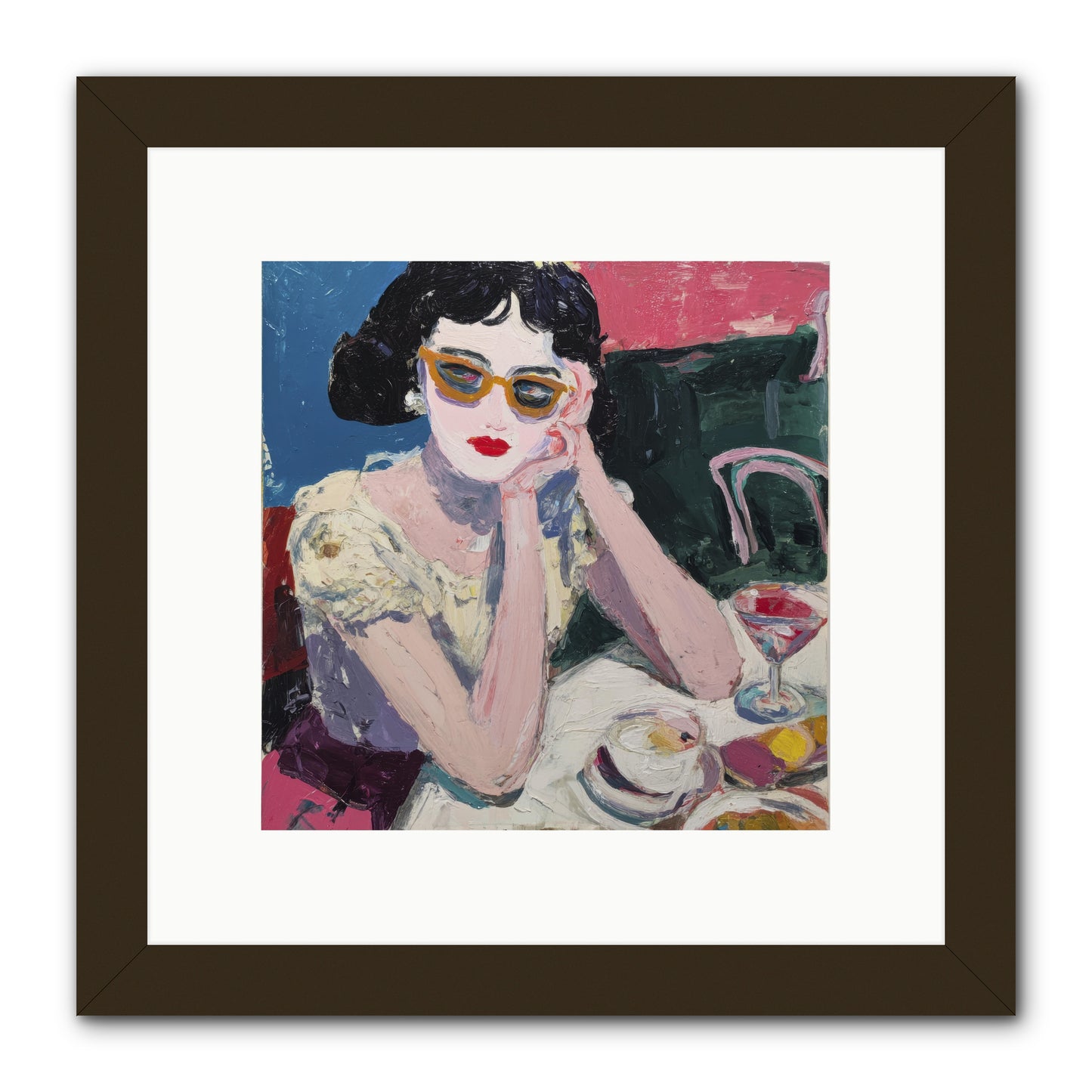 Portrait of Quiet Defiance -- Framed Print - Black 10x10