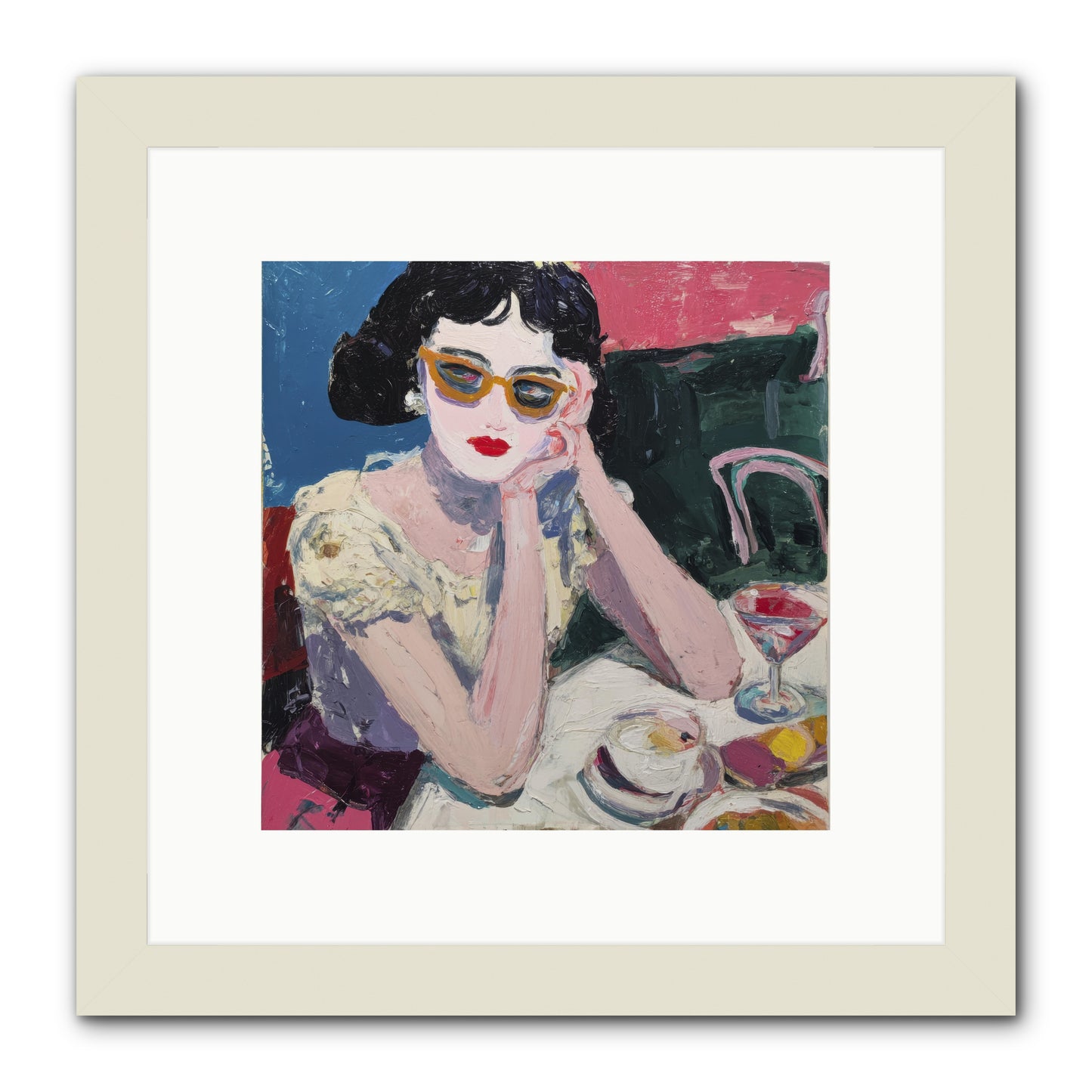 Portrait of Quiet Defiance -- Framed Print - White 10x10