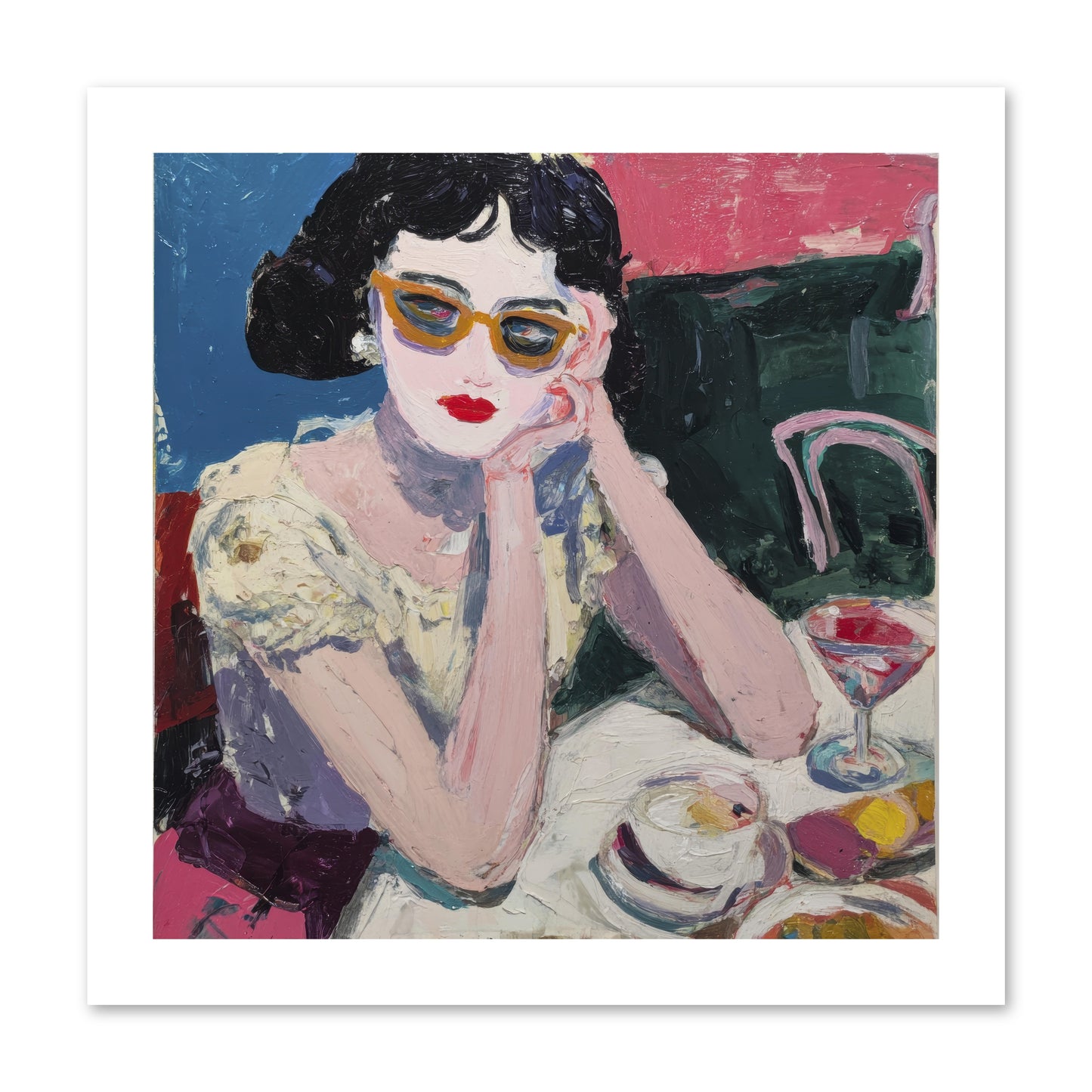 Portrait of Quiet Defiance -- Loose Canvas Print 12x12