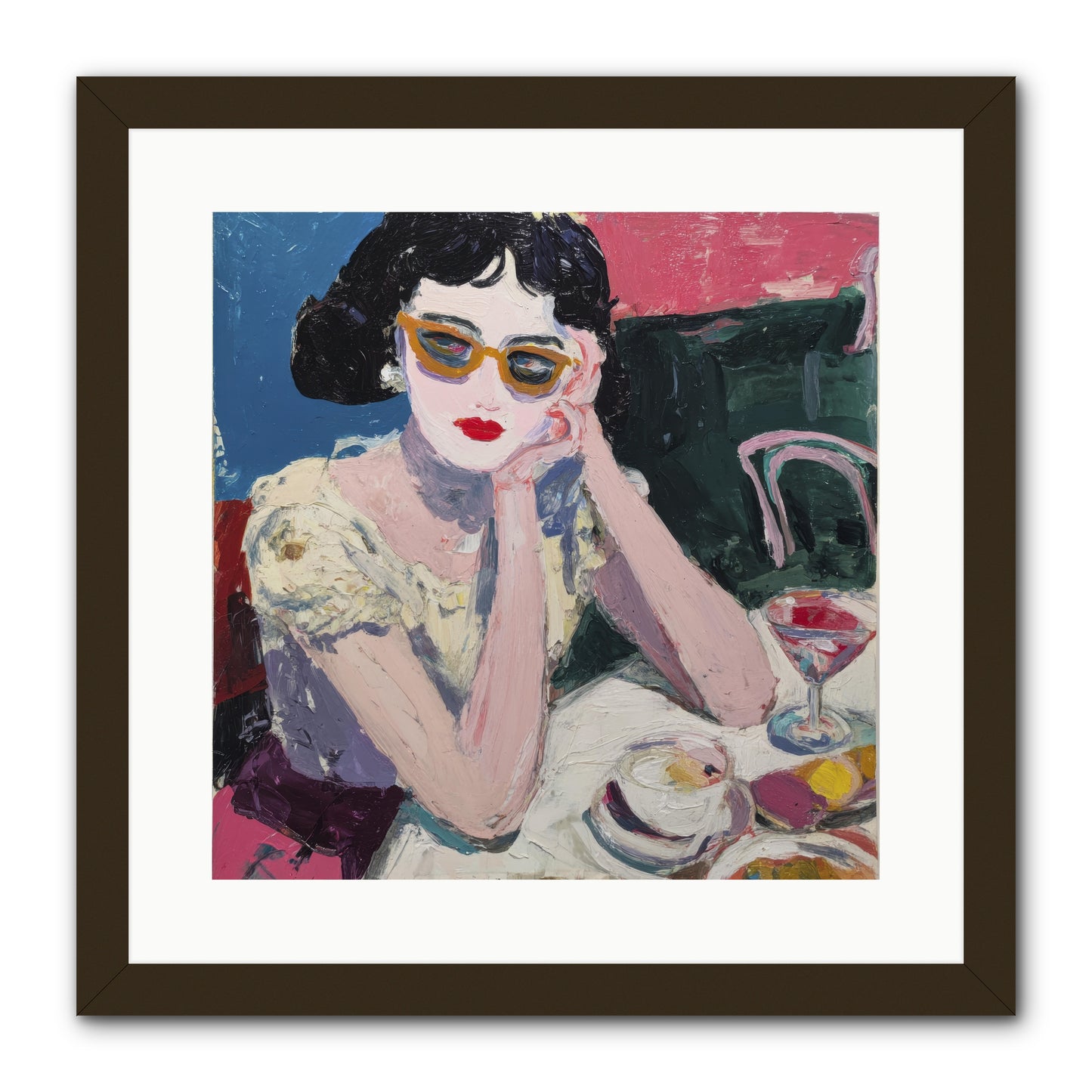 Portrait of Quiet Defiance -- Framed Print - Black 16x16