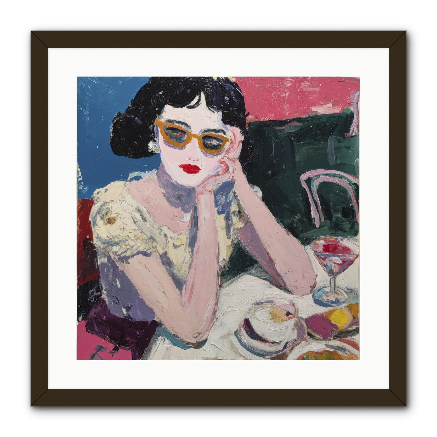 Portrait of Quiet Defiance -- Framed Print - Black 20x20