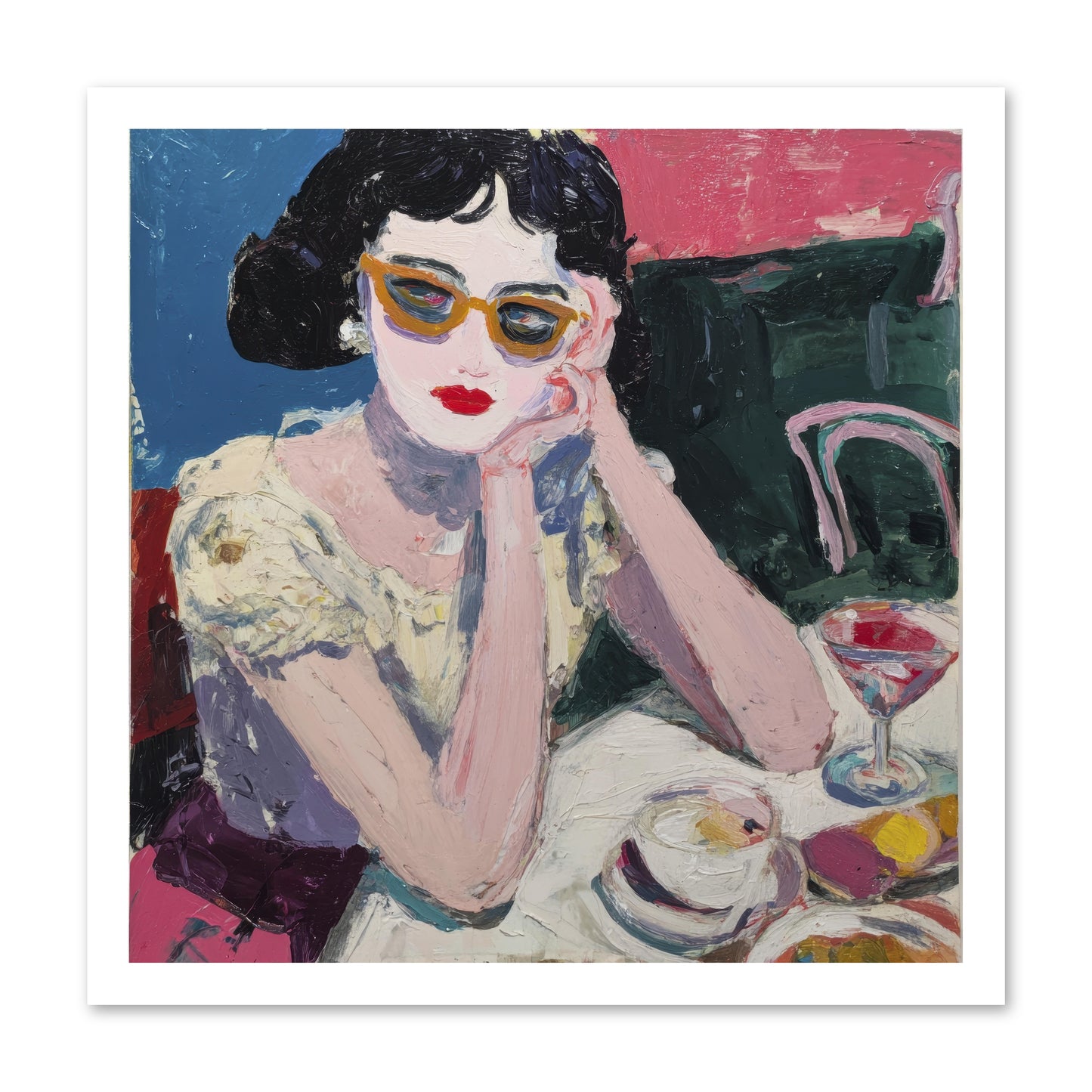Portrait of Quiet Defiance -- Loose Canvas Print 20x20