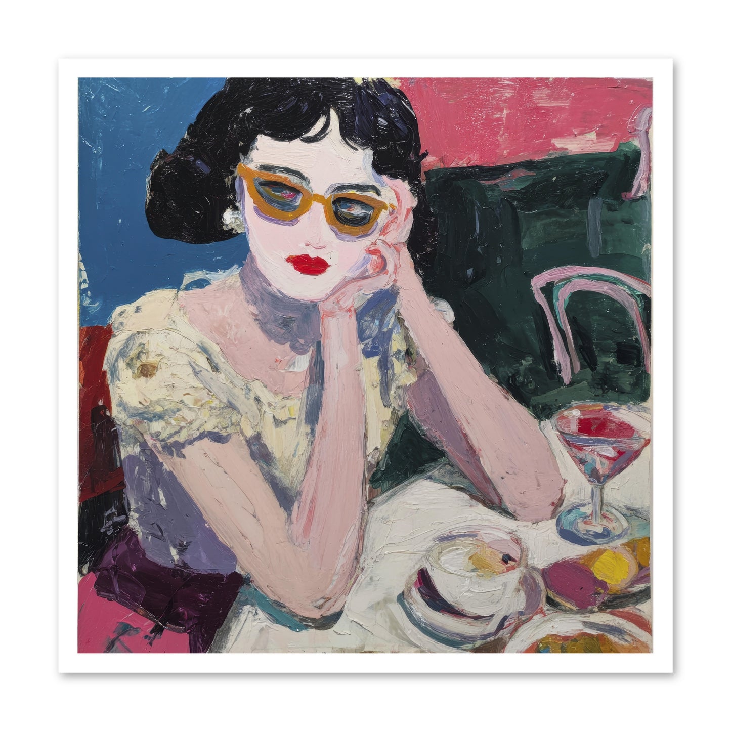 Portrait of Quiet Defiance -- Loose Canvas Print 30x30
