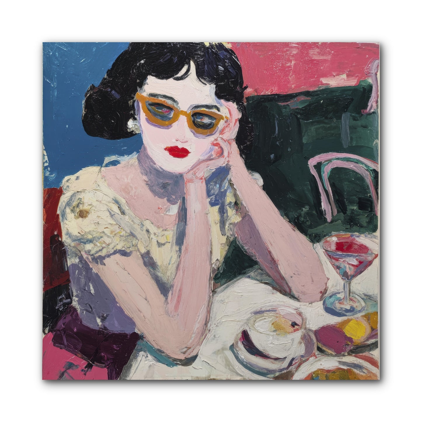 Portrait of Quiet Defiance -- Wrapped Canvas 10x10