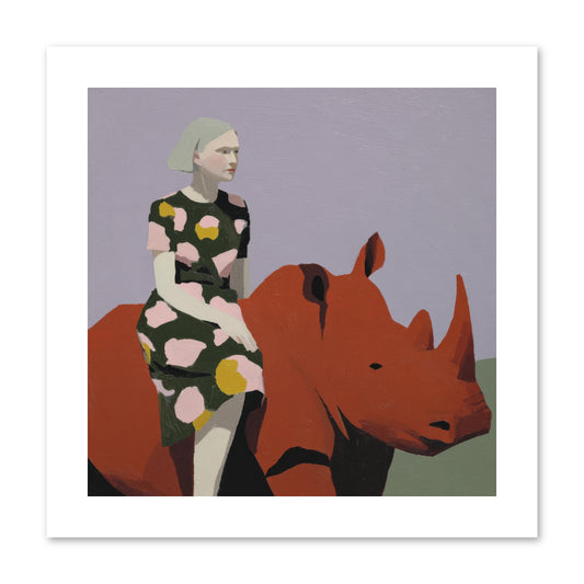 Portrait of the Fearless Traveler -- Paper Print 10x10