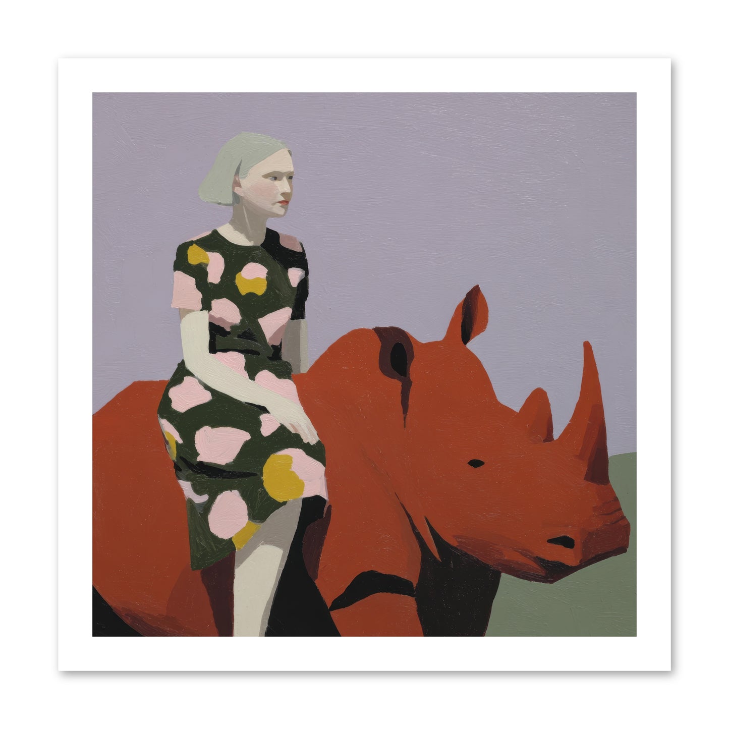 Portrait of the Fearless Traveler -- Paper Print 16x16