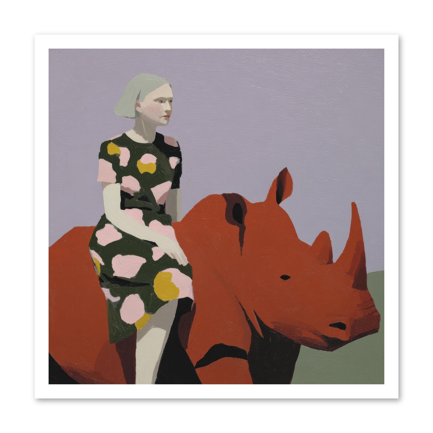 Portrait of the Fearless Traveler -- Loose Canvas Print 24x24
