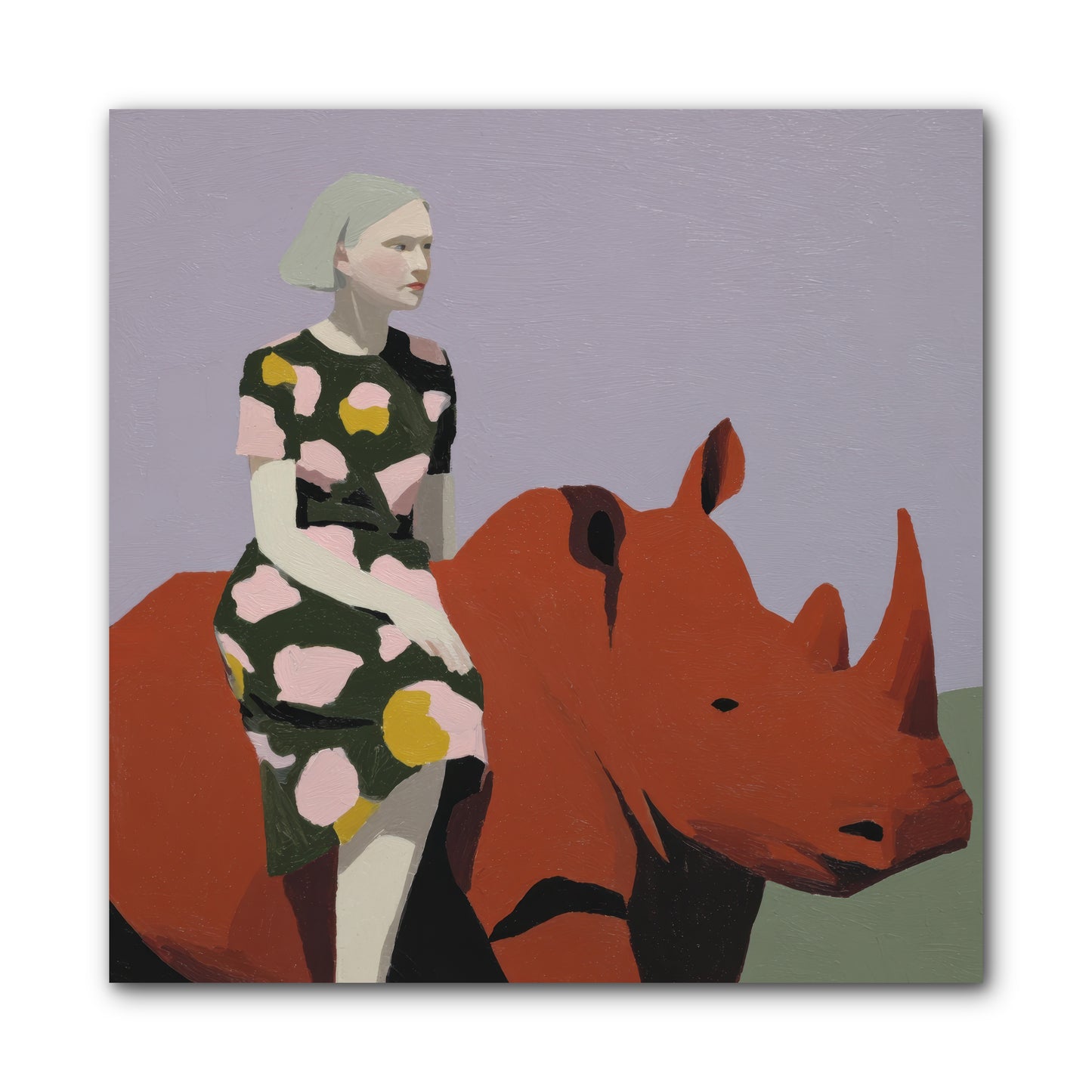 Portrait of the Fearless Traveler -- Wrapped Canvas 10x10