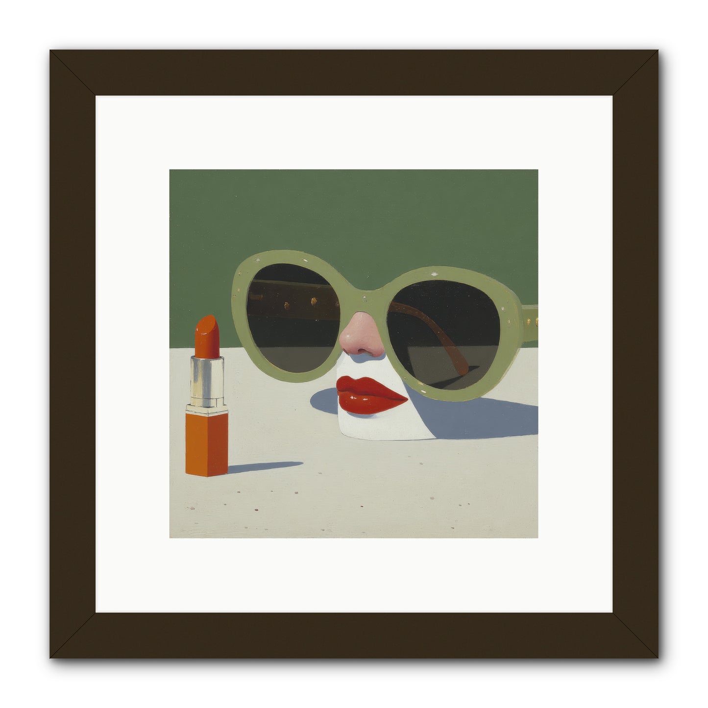 Portrait of the Vanished Self -- Framed Print - Black 10x10
